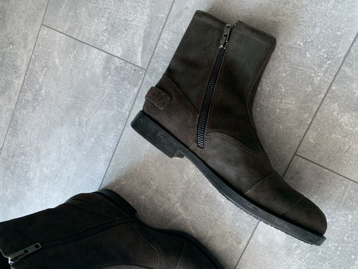 Hogan Hogan leather suede biker ankle zip boots Size US 10.5 / EU 43-44 - 9 Thumbnail