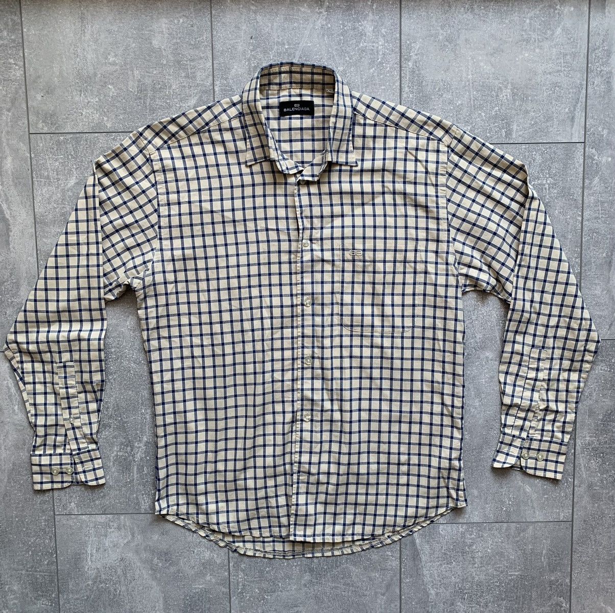 Balenciaga × Vintage Balenciaga vintage luxury shirt Size US L / EU 52-54 / 3 - 1 Thumbnail
