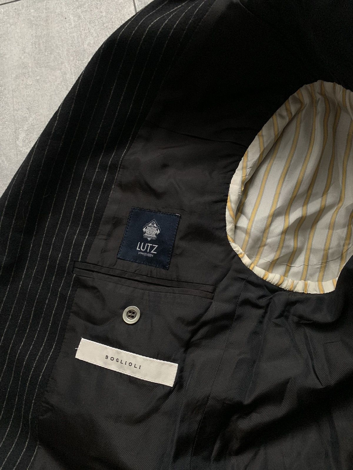 Boglioli Boglioli lana wool luxury striped suit Size 50R - 13 Thumbnail