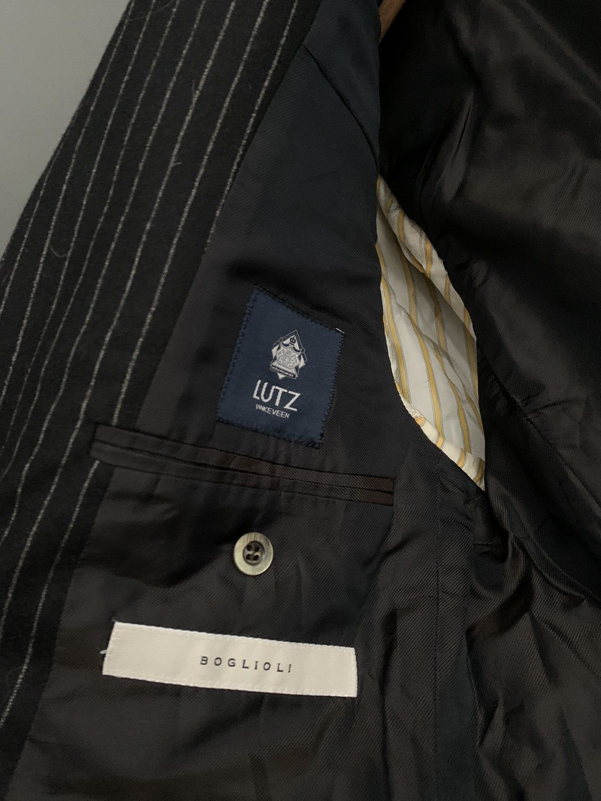 Boglioli Boglioli lana wool luxury striped suit Size 50R - 5 Thumbnail