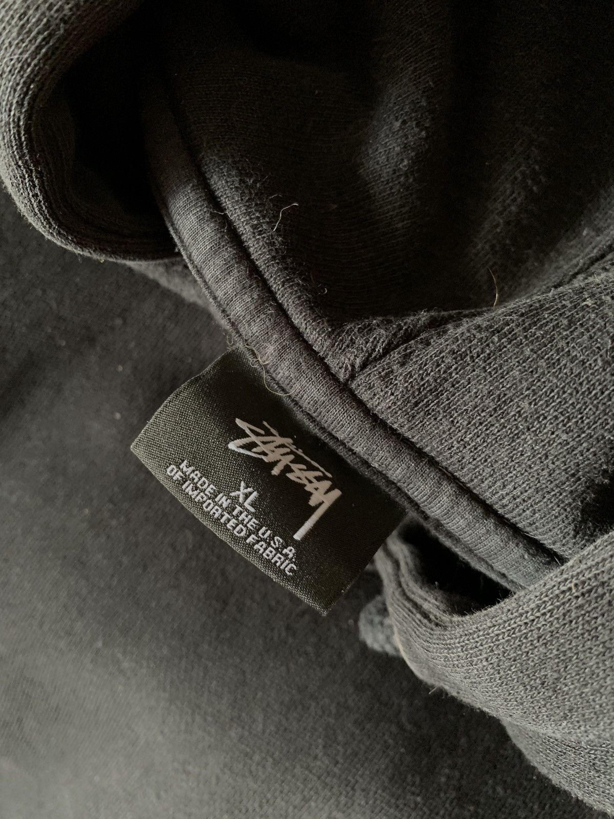 Other 90’s Stussy Vintage hoodie logo black made in usa Size US XL / EU 56 / 4 - 8 Thumbnail