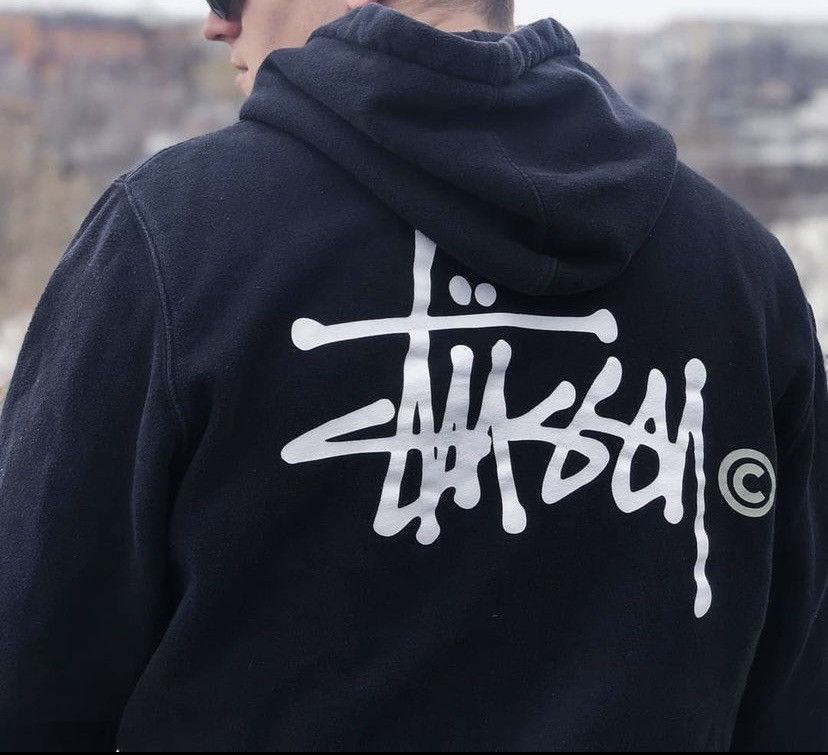 Other 90’s Stussy Vintage hoodie logo black made in usa Size US XL / EU 56 / 4 - 7 Thumbnail
