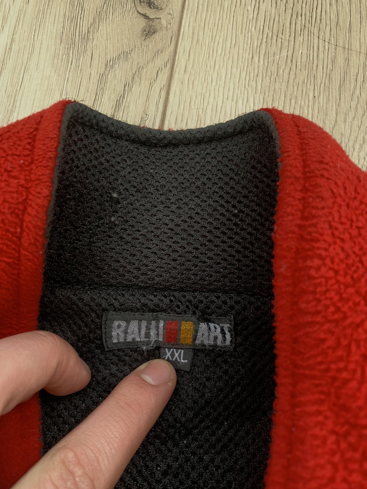 Japanese Brand Ralliart Mitsubishi windstopper red big logo racing jacket Size US XXL / EU 58 / 5 - 8 Thumbnail