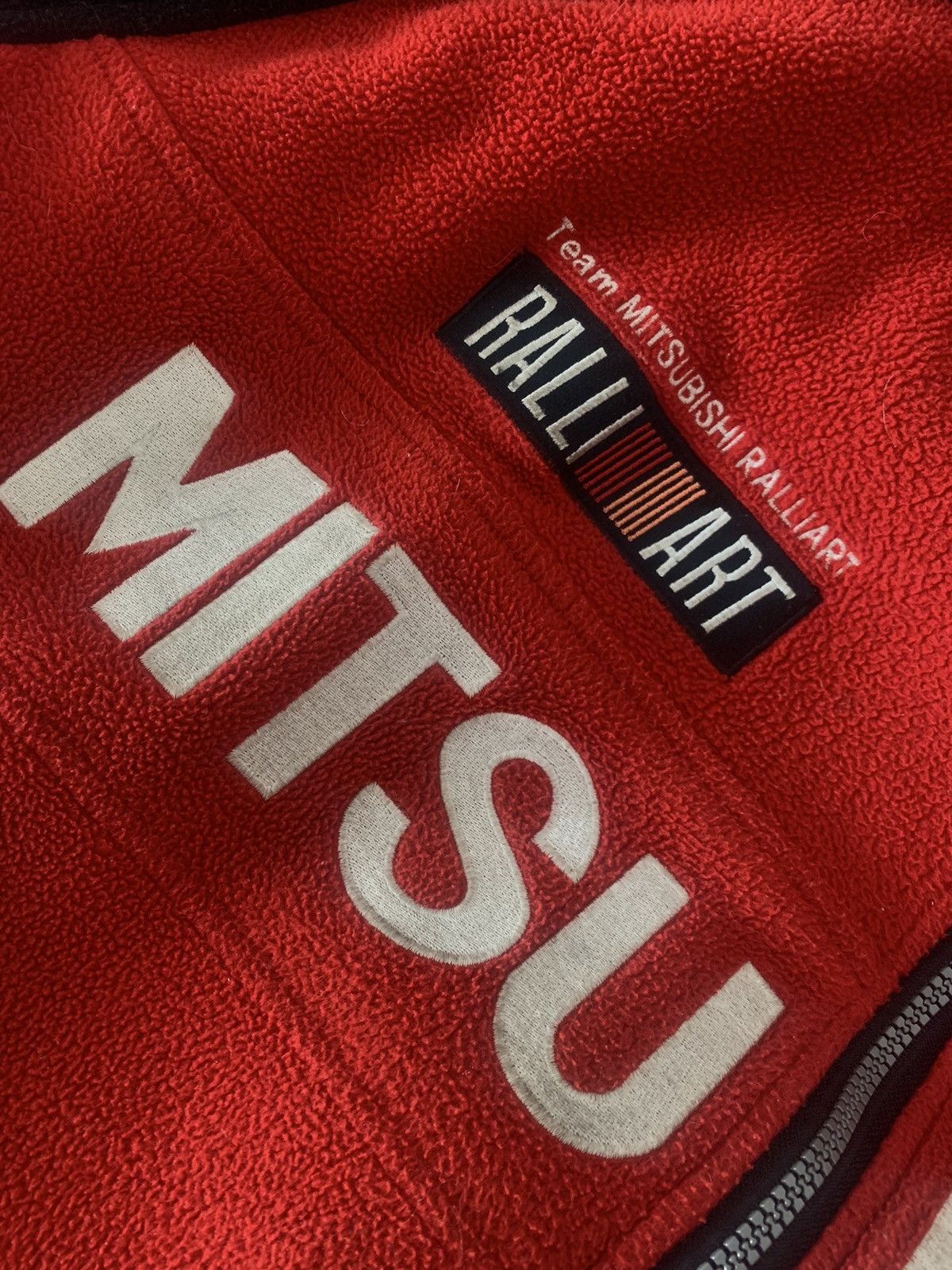 Japanese Brand Ralliart Mitsubishi windstopper red big logo racing jacket Size US XXL / EU 58 / 5 - 13 Thumbnail