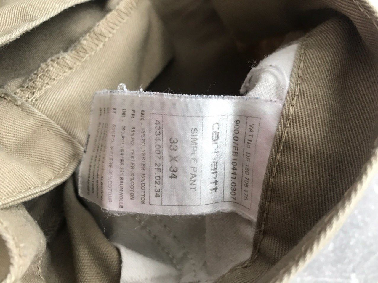 Carhartt Carhartt cargo chino pants logo Size US 33 - 5 Thumbnail