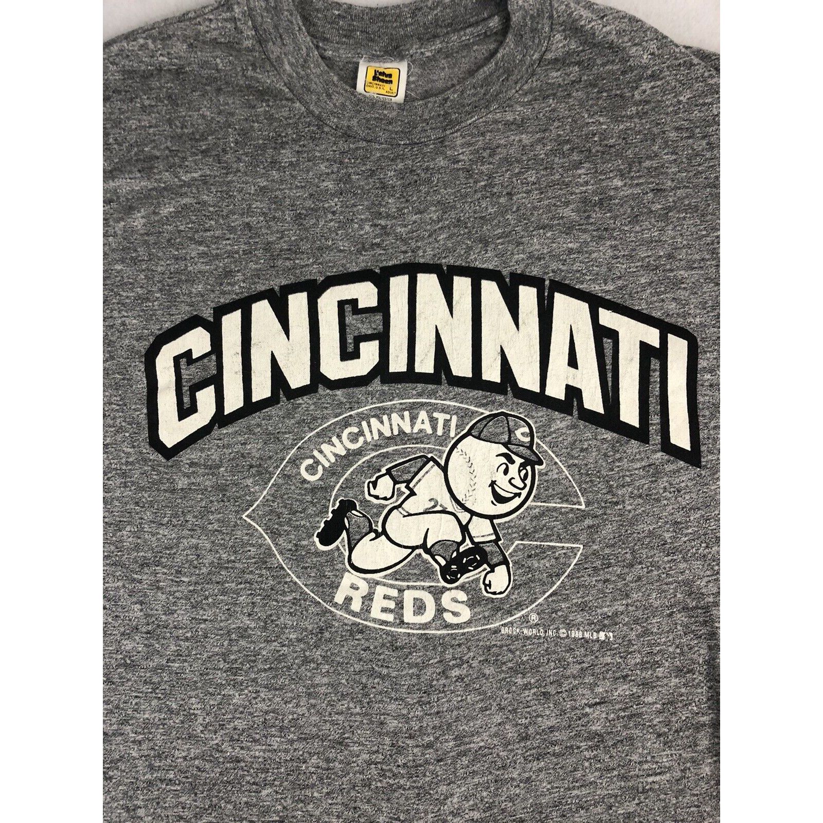 VINTAGE Cincinnati Reds Shirt XL MLB Baseball Mens 80s SINGLE STITCH