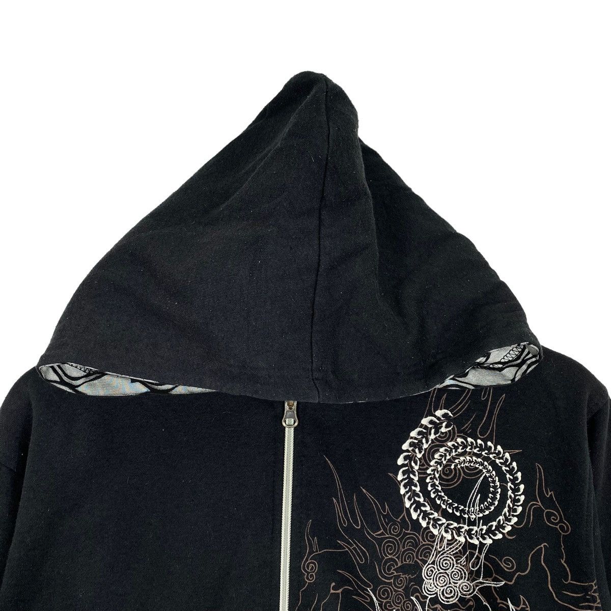 Vintage Vintage KUNPU JAPANESE STYLE Sukajan Koi Print Black Hoodie Size US M / EU 48-50 / 2 - 4 Thumbnail