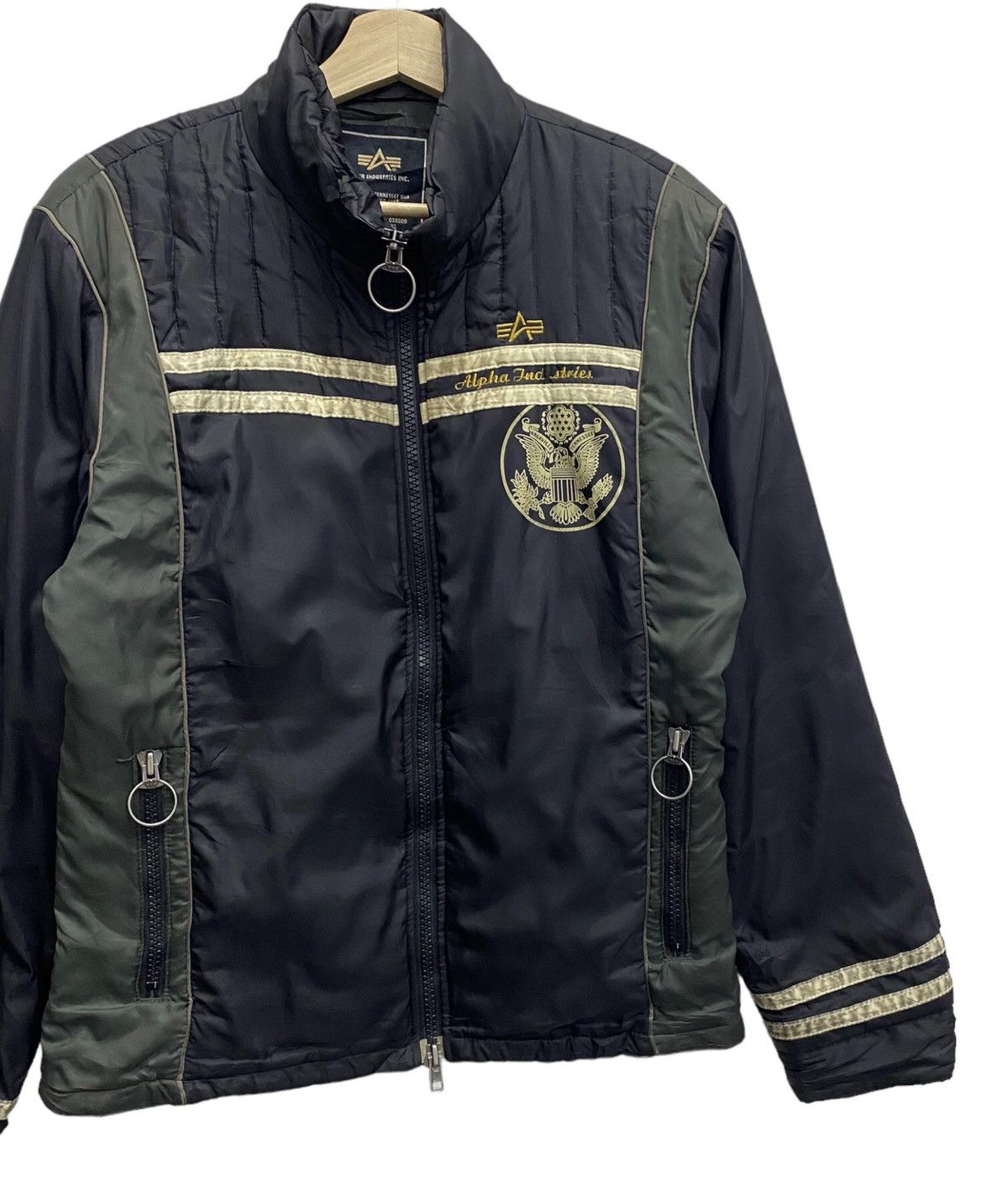 Alpha Industries × Harley Davidson × Vintage 🔥VINTAGE ALPHA INDUSTRIES CAFE RACER JACKET NYLON Size US S / EU 44-46 / 1 - 4 Thumbnail