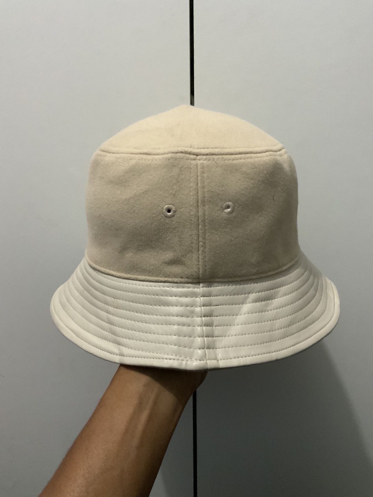 If Six Was Nine Ajidou Recover Leather Wool Bucket Hat Size ONE SIZE - 4 Thumbnail