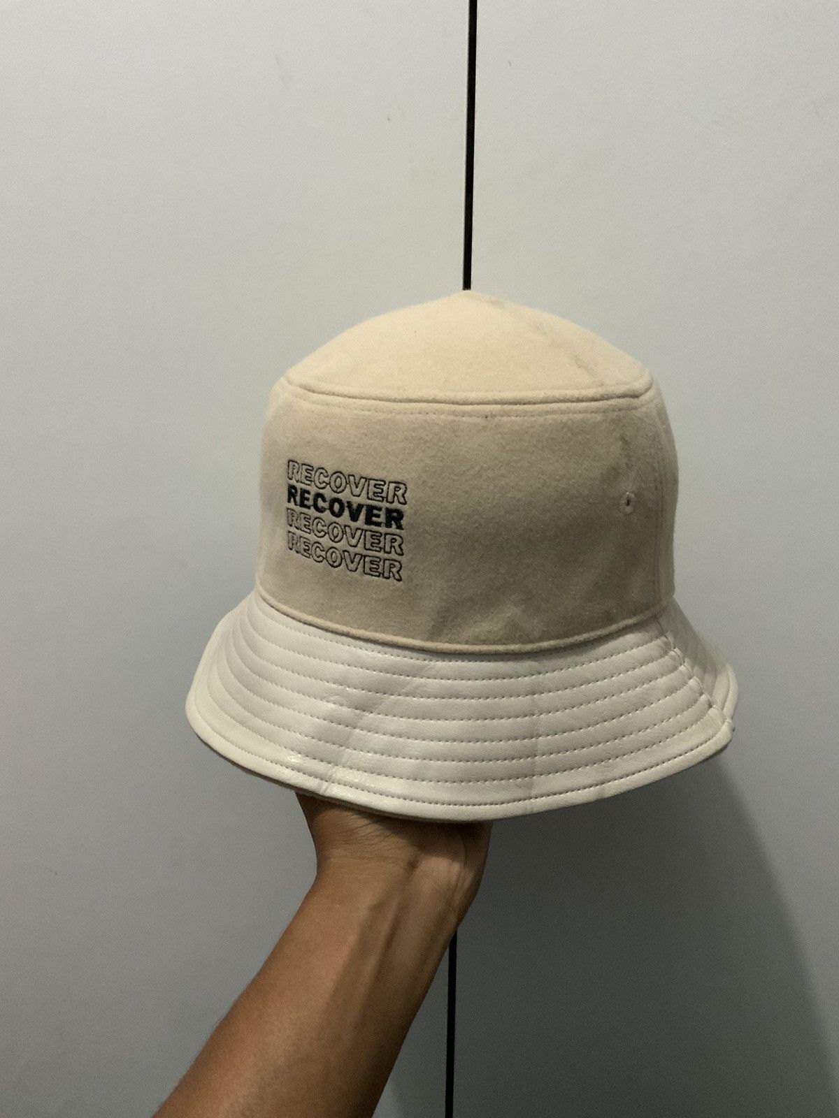 If Six Was Nine Ajidou Recover Leather Wool Bucket Hat Size ONE SIZE - 1 Thumbnail