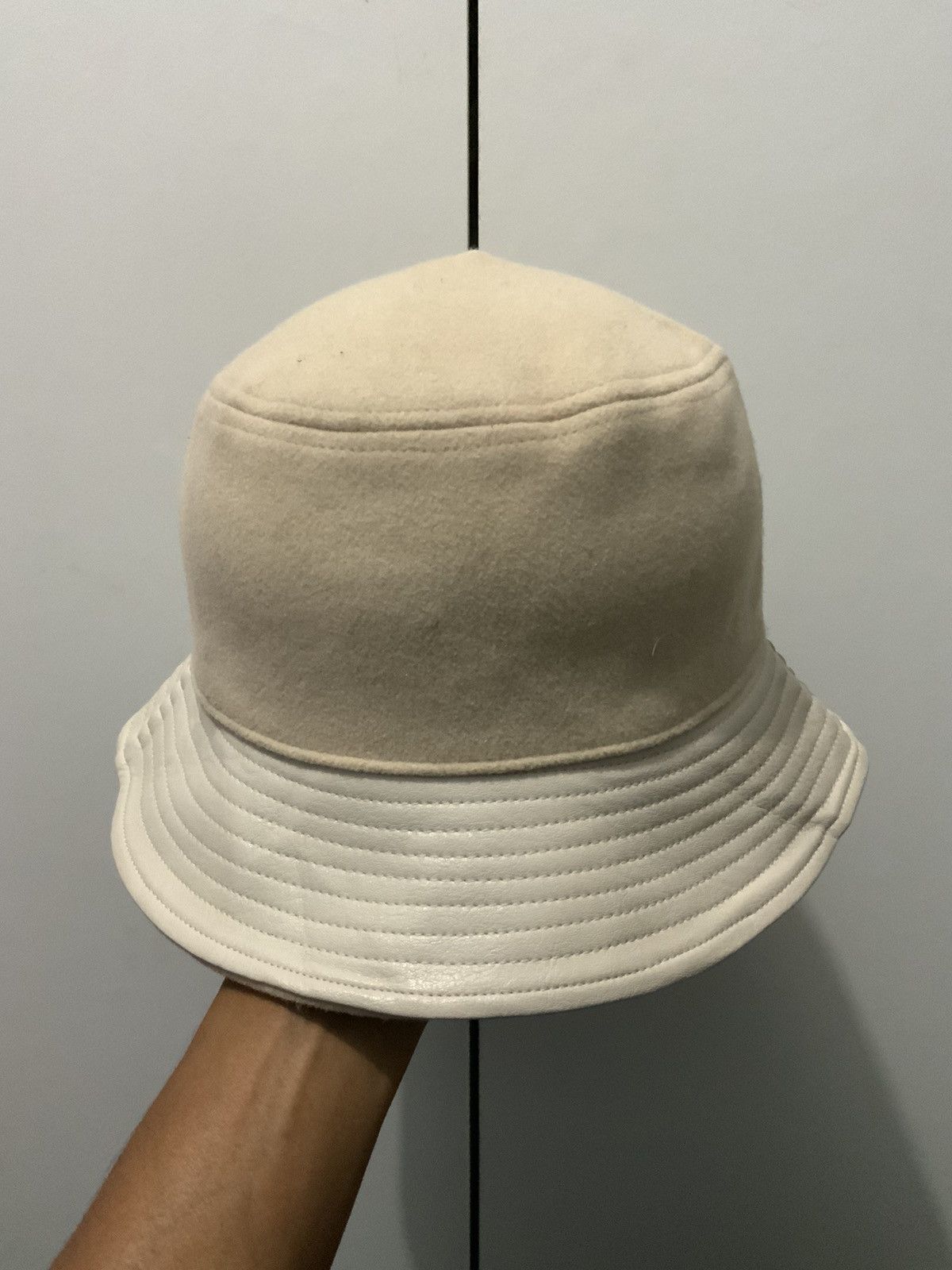 If Six Was Nine Ajidou Recover Leather Wool Bucket Hat Size ONE SIZE - 3 Thumbnail