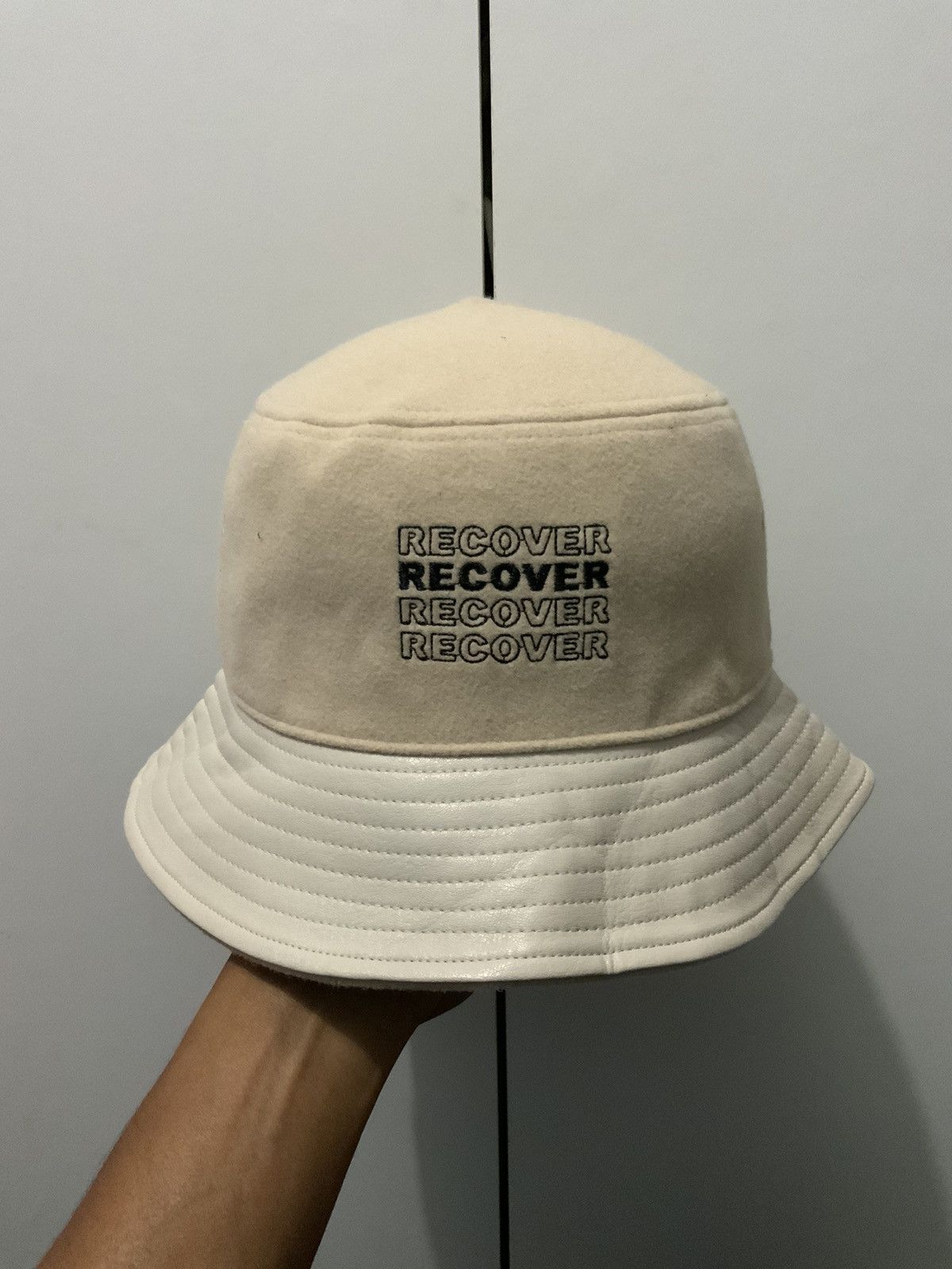 If Six Was Nine Ajidou Recover Leather Wool Bucket Hat Size ONE SIZE - 5 Thumbnail
