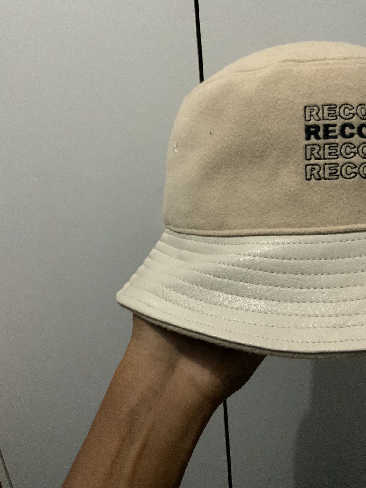 If Six Was Nine Ajidou Recover Leather Wool Bucket Hat Size ONE SIZE - 7 Thumbnail