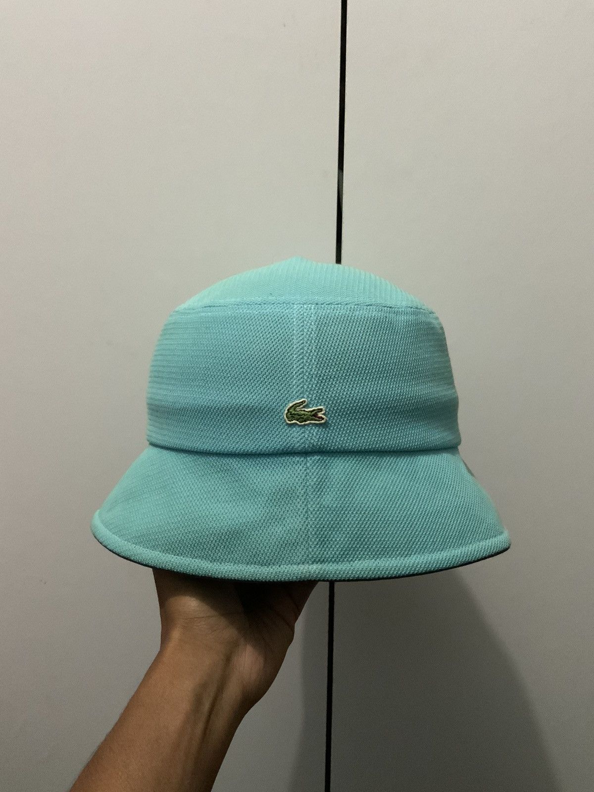 Japanese Brand Vintage Lacoste Japan Turqoise Bucket Hat Size ONE SIZE - 1 Thumbnail