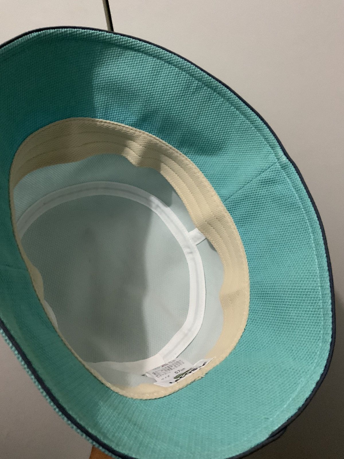 Japanese Brand Vintage Lacoste Japan Turqoise Bucket Hat Size ONE SIZE - 10 Thumbnail
