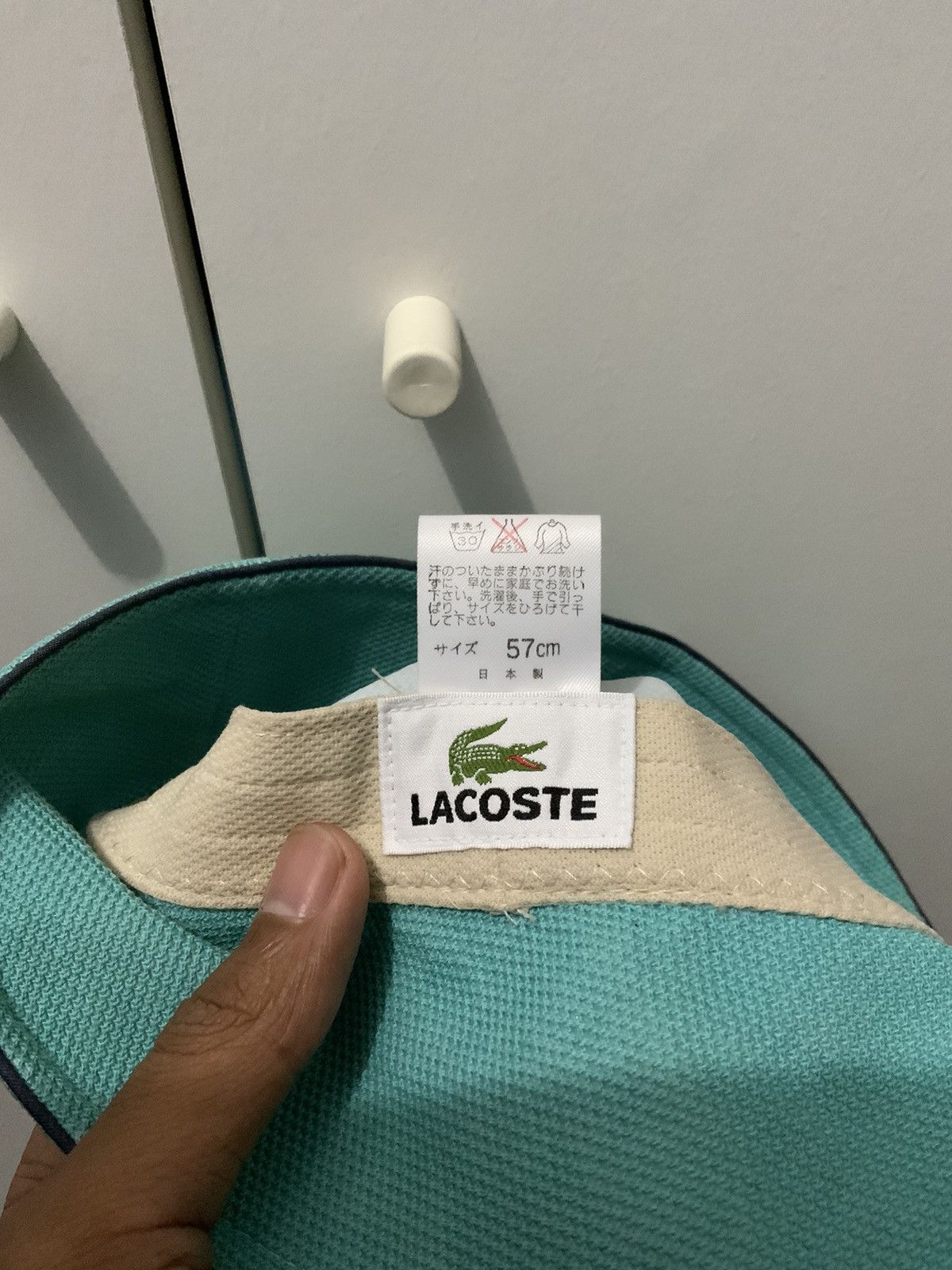 Japanese Brand Vintage Lacoste Japan Turqoise Bucket Hat Size ONE SIZE - 14 Thumbnail