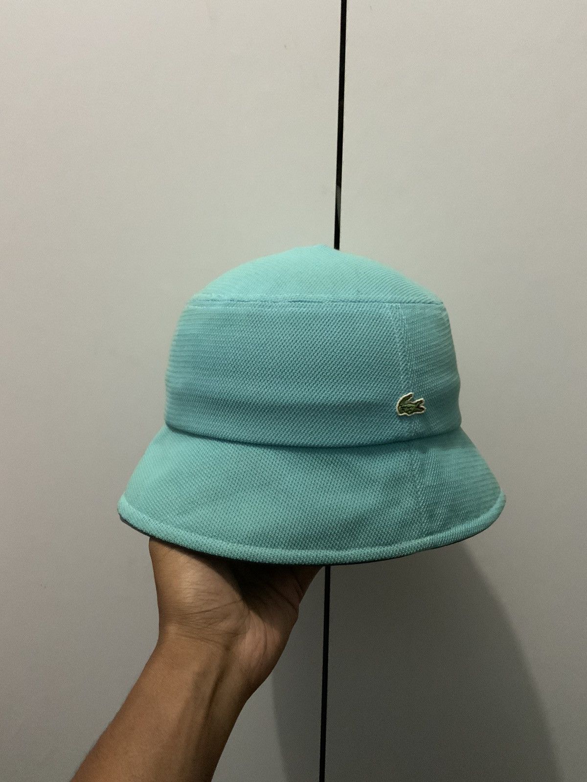 Japanese Brand Vintage Lacoste Japan Turqoise Bucket Hat Size ONE SIZE - 3 Thumbnail