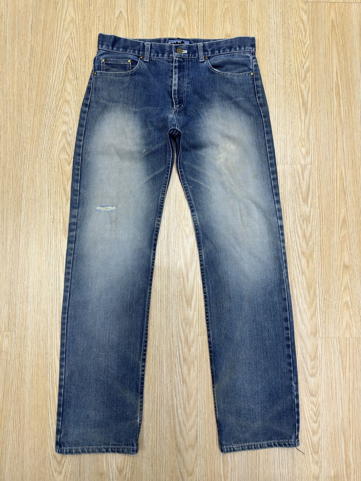 Beauty Beast × Japanese Brand × Vintage Figmentnia No Wear No Music Japan Denim J749 Size US 33 - 1 Thumbnail
