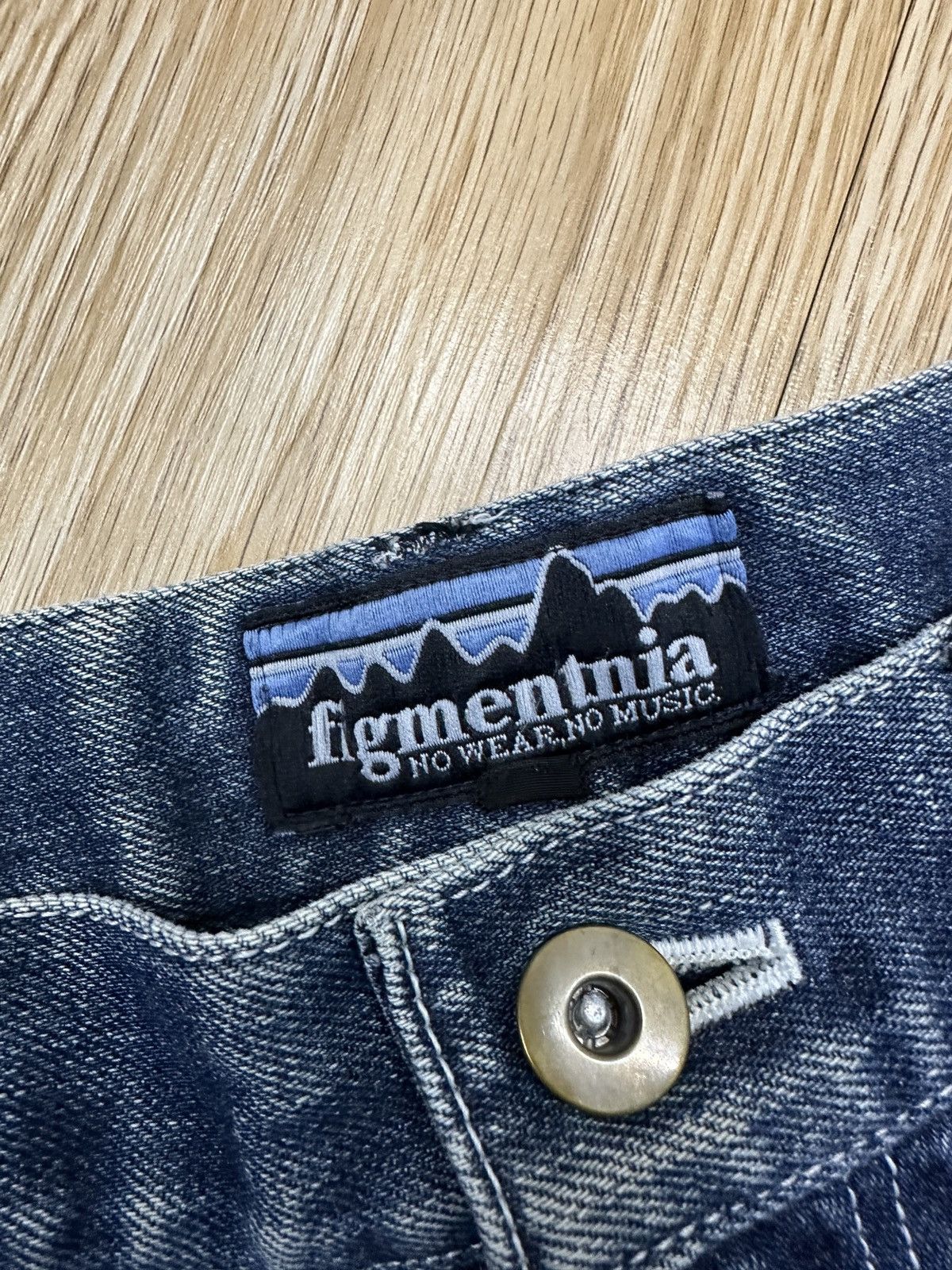 Beauty Beast × Japanese Brand × Vintage Figmentnia No Wear No Music Japan Denim J749 Size US 33 - 9 Thumbnail