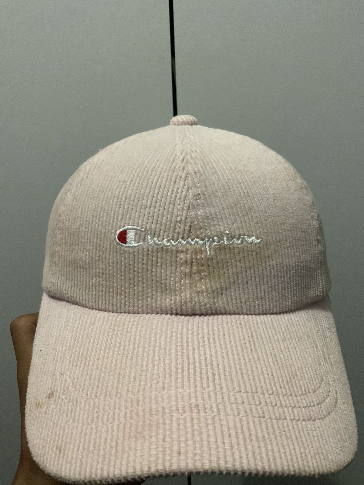 Champion Champion Embroidery Corduroi Pink Adjustable Hat Cap Size ONE SIZE - 8 Thumbnail