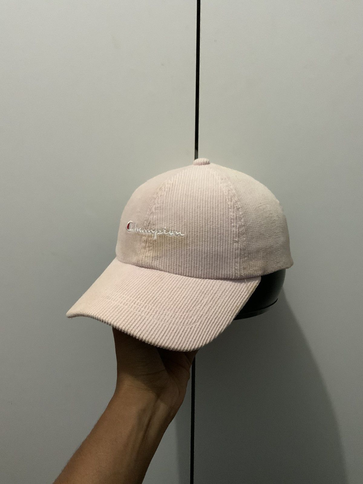 Champion Champion Embroidery Corduroi Pink Adjustable Hat Cap Size ONE SIZE - 2 Thumbnail
