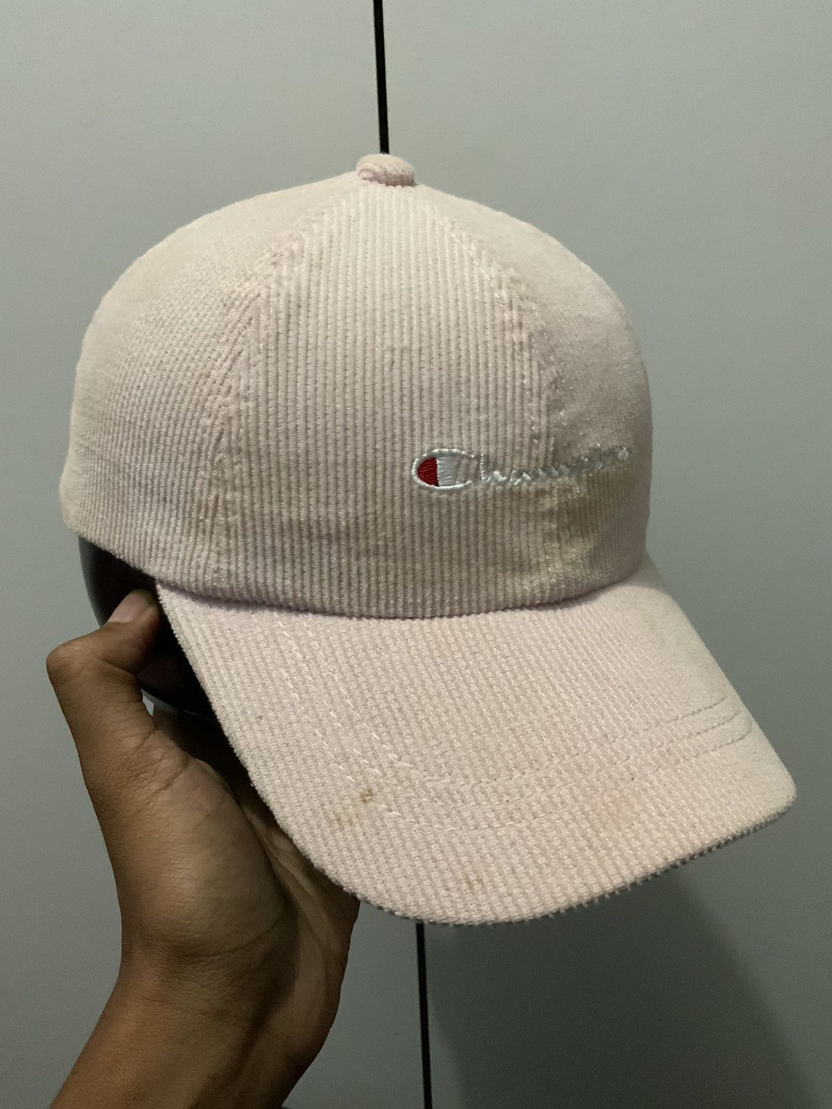 Champion Champion Embroidery Corduroi Pink Adjustable Hat Cap Size ONE SIZE - 7 Thumbnail