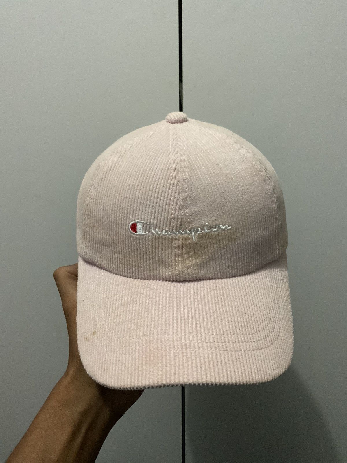 Champion Champion Embroidery Corduroi Pink Adjustable Hat Cap Size ONE SIZE - 6 Thumbnail