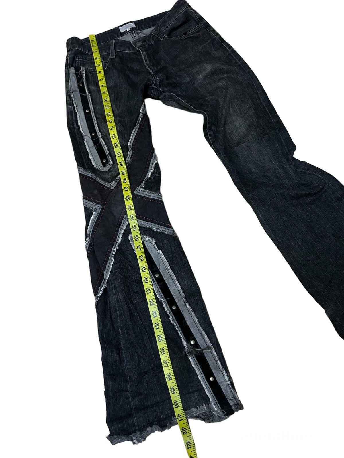 Designer PUNK 🔥‼️ DISTRESSED PATRICK COX DENIM PANTS 🔥 Size US 31 - 10 Thumbnail