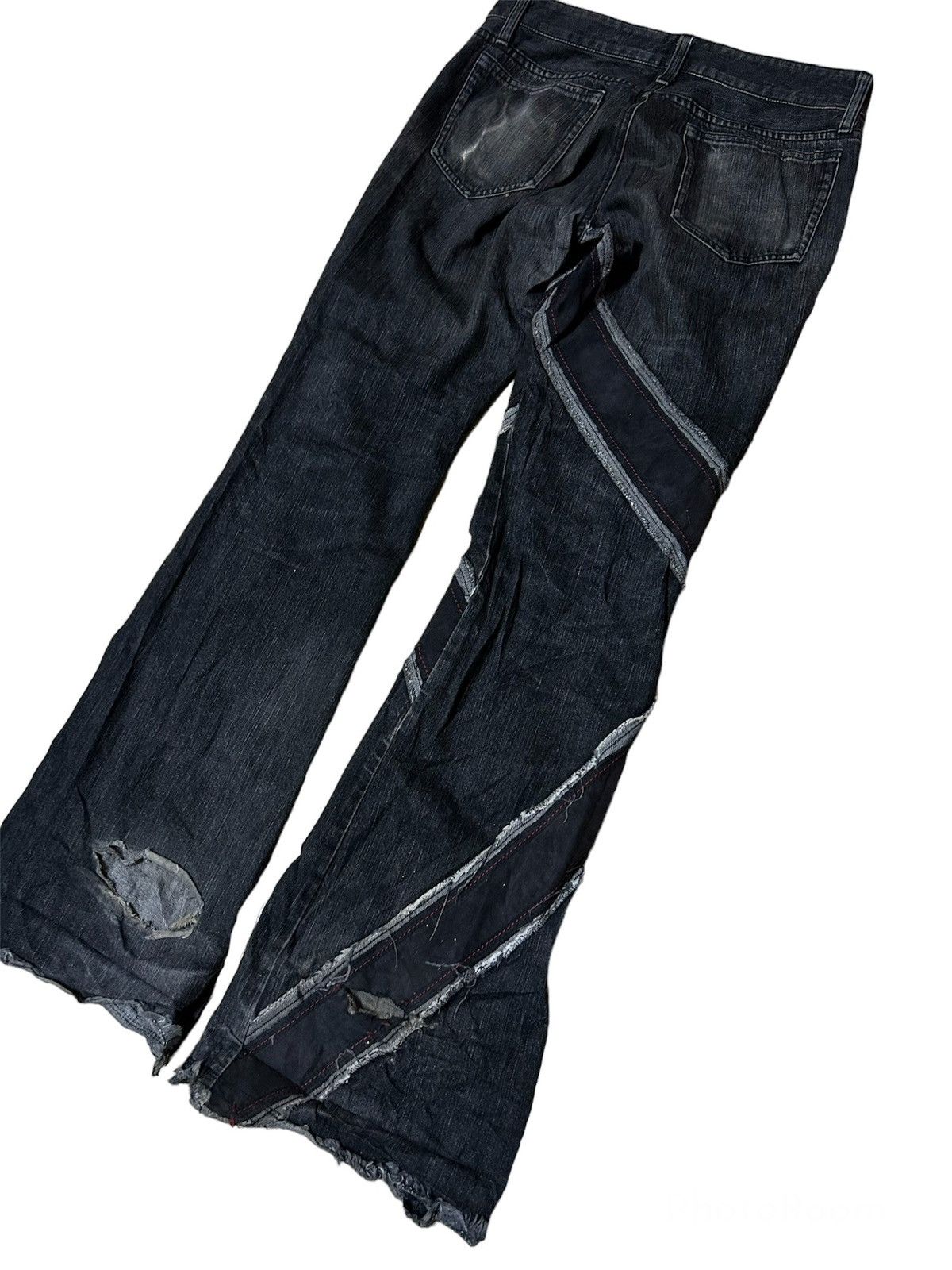 Designer PUNK 🔥‼️ DISTRESSED PATRICK COX DENIM PANTS 🔥 Size US 31 - 4 Thumbnail