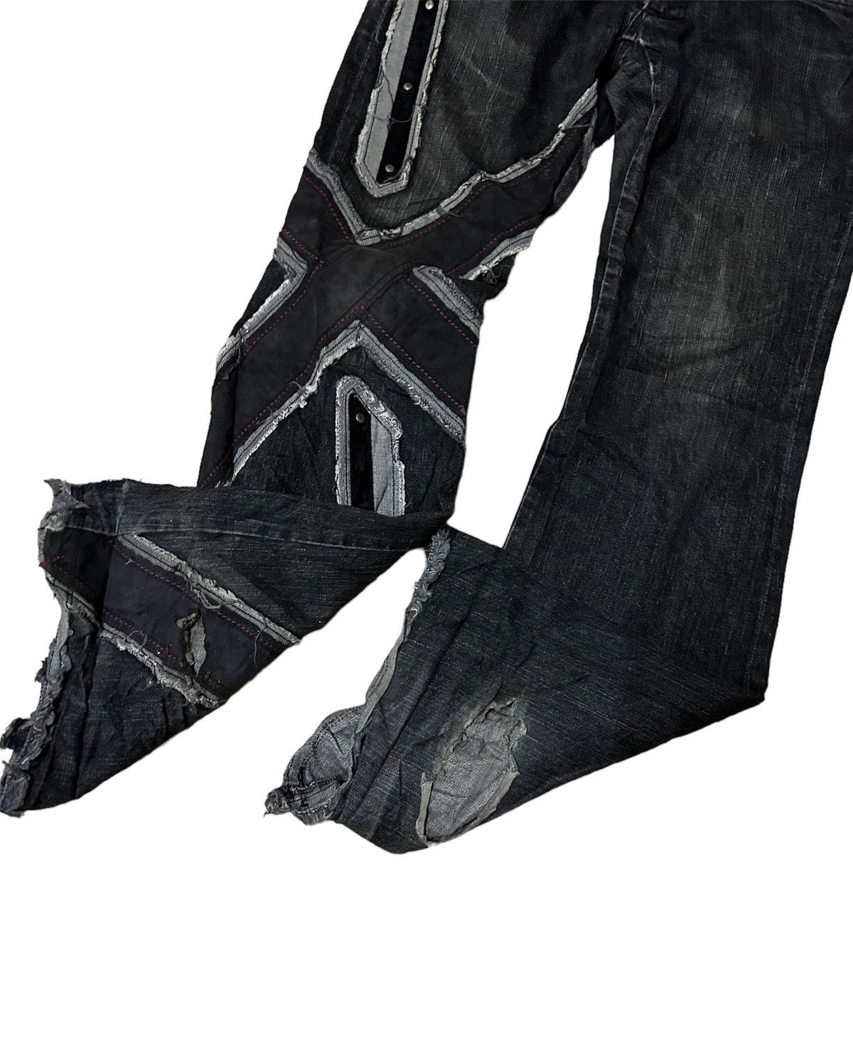 Designer PUNK 🔥‼️ DISTRESSED PATRICK COX DENIM PANTS 🔥 Size US 31 - 6 Thumbnail
