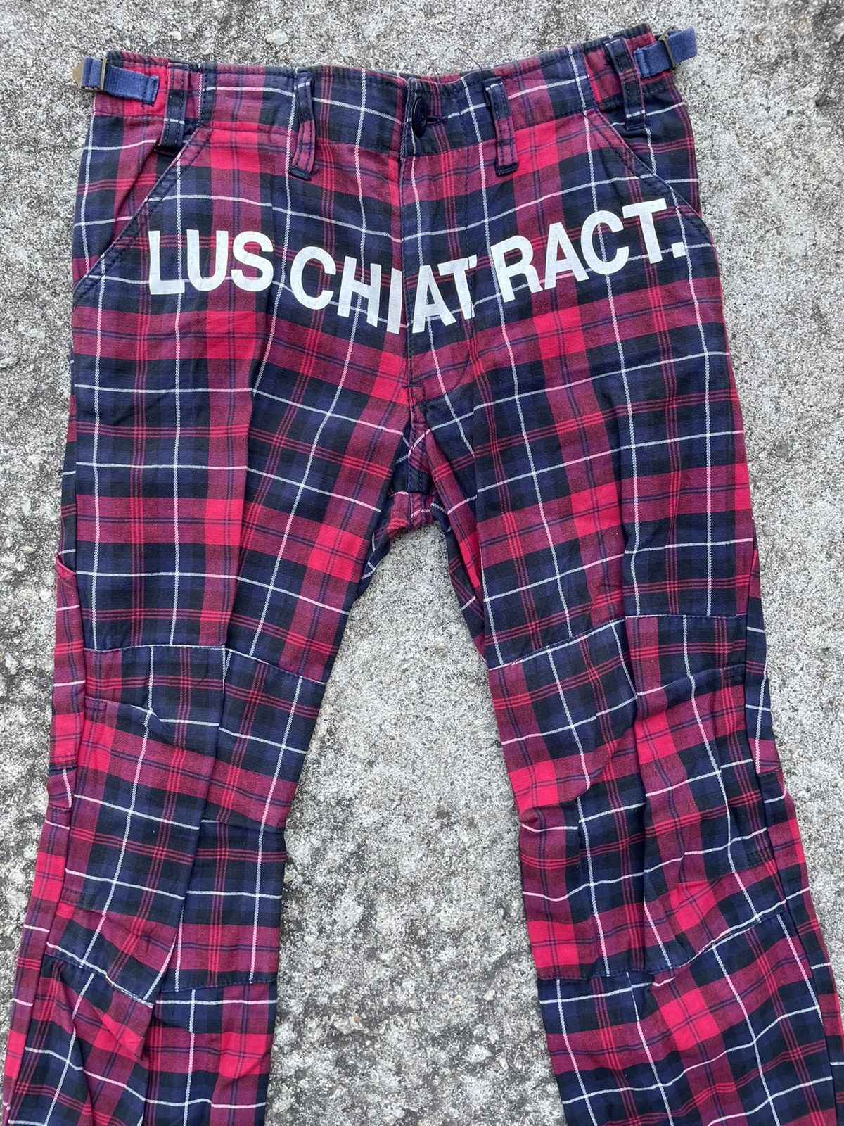 If Six Was Nine × Japanese Brand × Seditionaries Redark Checked Pants Luschiatract Size US 28 / EU 44 - 3 Thumbnail