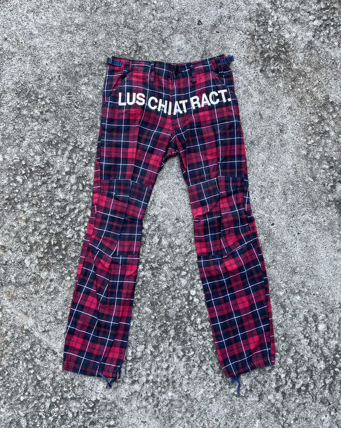 If Six Was Nine × Japanese Brand × Seditionaries Redark Checked Pants Luschiatract Size US 28 / EU 44 - 1 Thumbnail