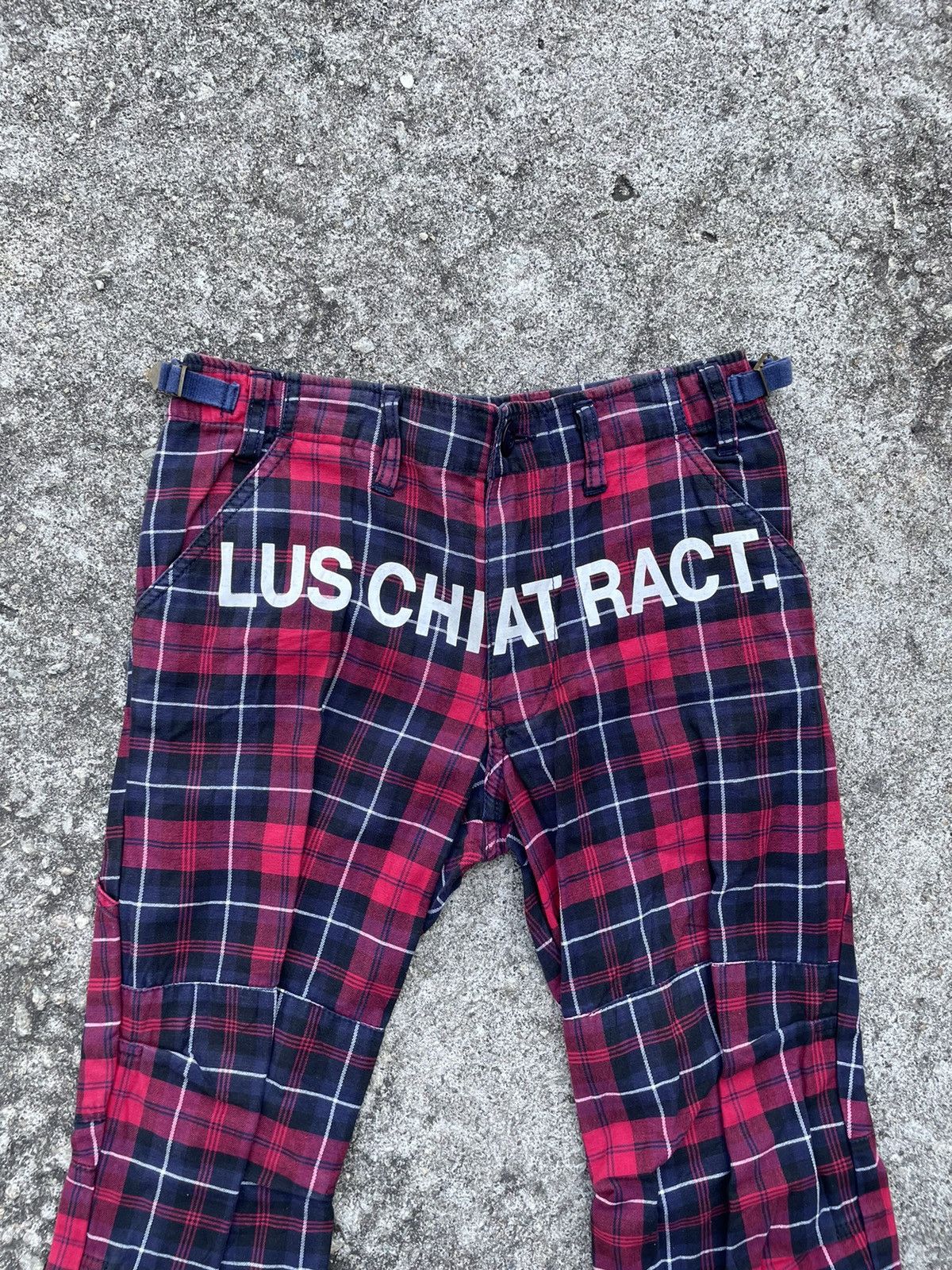 If Six Was Nine × Japanese Brand × Seditionaries Redark Checked Pants Luschiatract Size US 28 / EU 44 - 2 Thumbnail