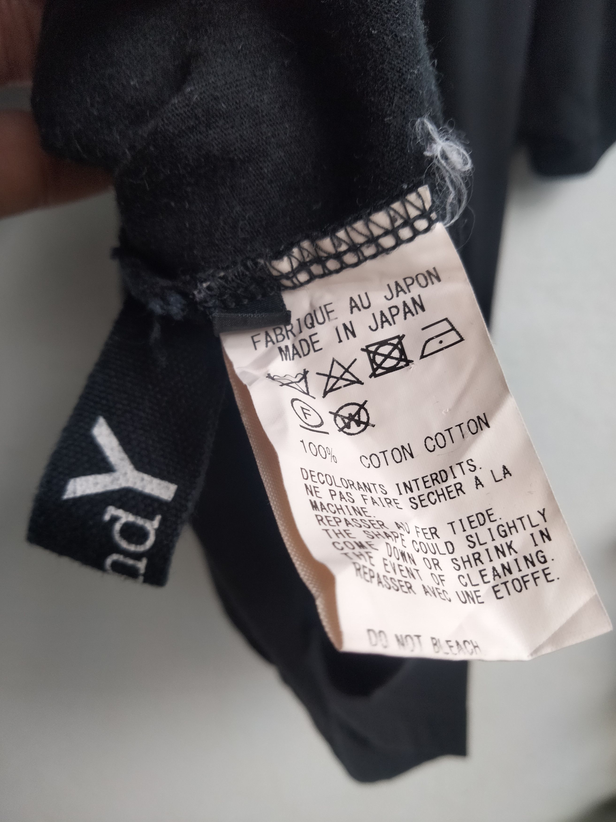Yohji Yamamoto Y's Yohji Yamamoto Black Tee Size US XL / EU 56 / 4 - 6 Thumbnail
