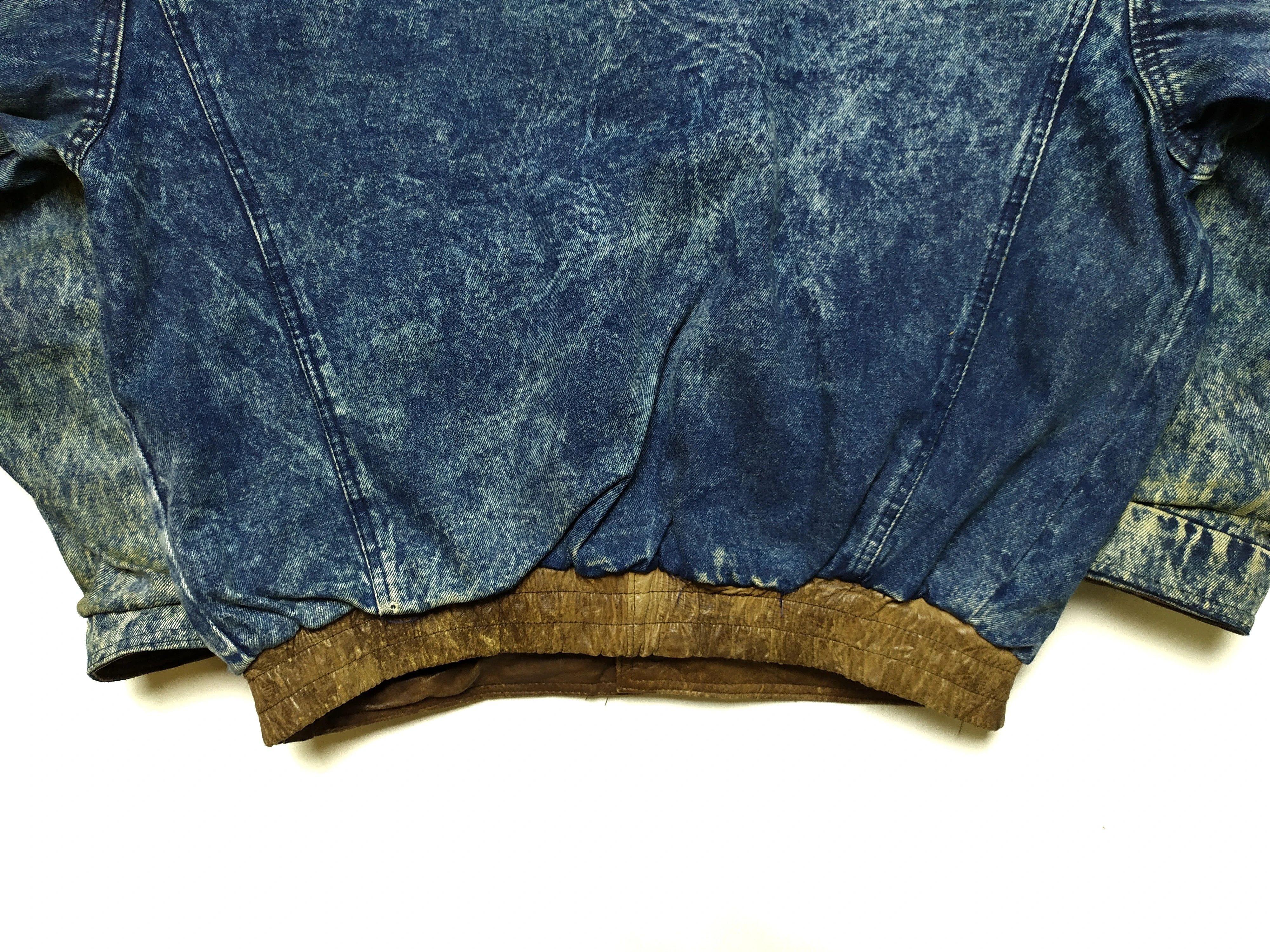 Vintage Vintage Reversible Brown Leather Denim Jacket Size US M / EU 48-50 / 2 - 17 Thumbnail