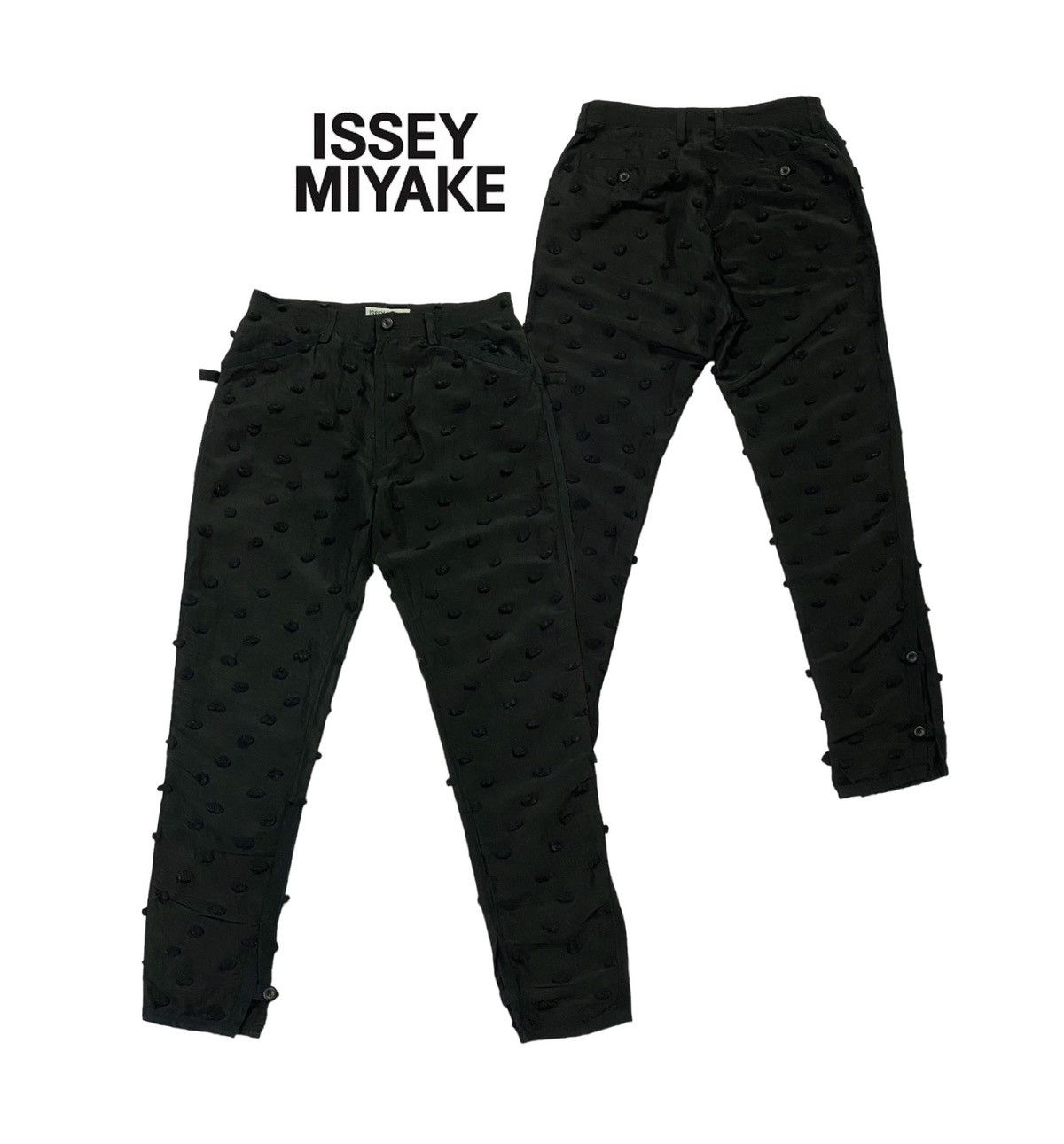 Issey Miyake Rare‼️Issey Miyake Decorated With Embossed Patterns Pants Size 28" / US 6 / IT 42 - 1 Thumbnail