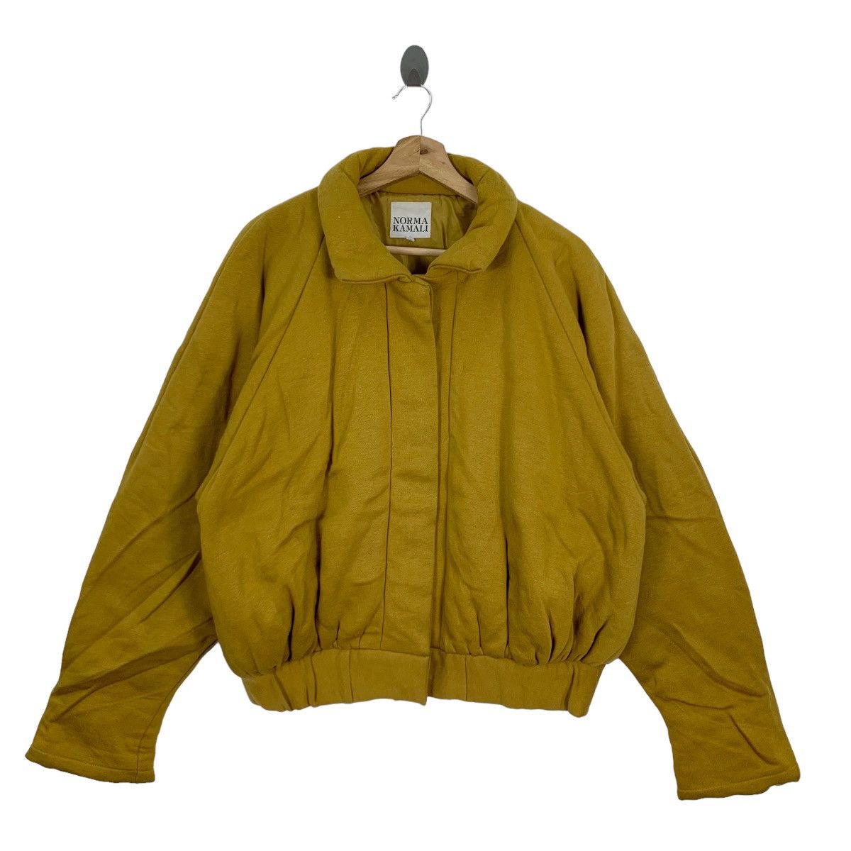 Designer Vintage Designer Norma Kamali Wool Bomber Jacket Size US M / EU 48-50 / 2 - 1 Thumbnail