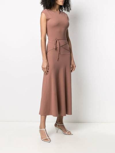 Tie detail midi dress