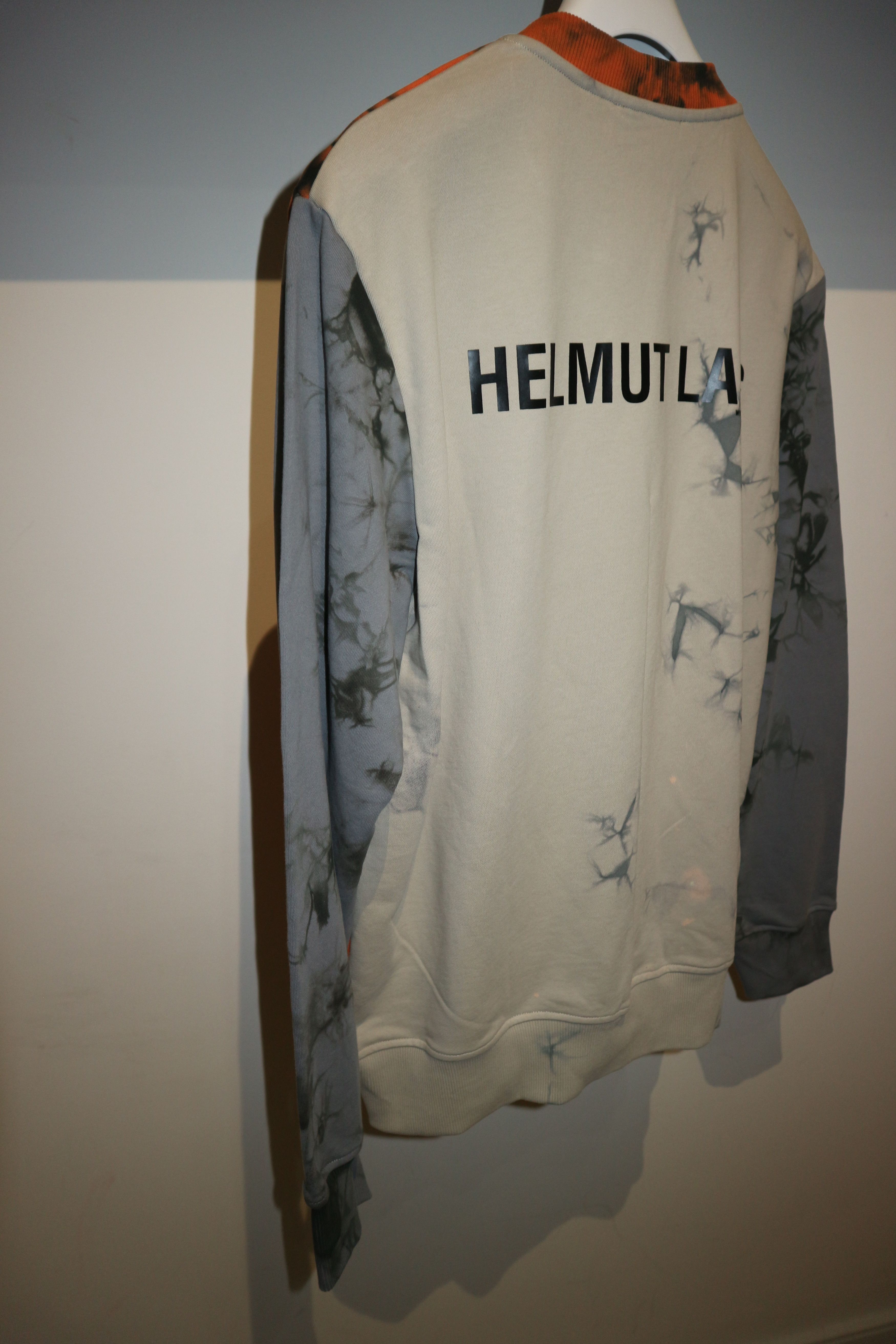 Helmut Lang tie dye logo print sweatshirt Size US XL / EU 56 / 4 - 11 Thumbnail