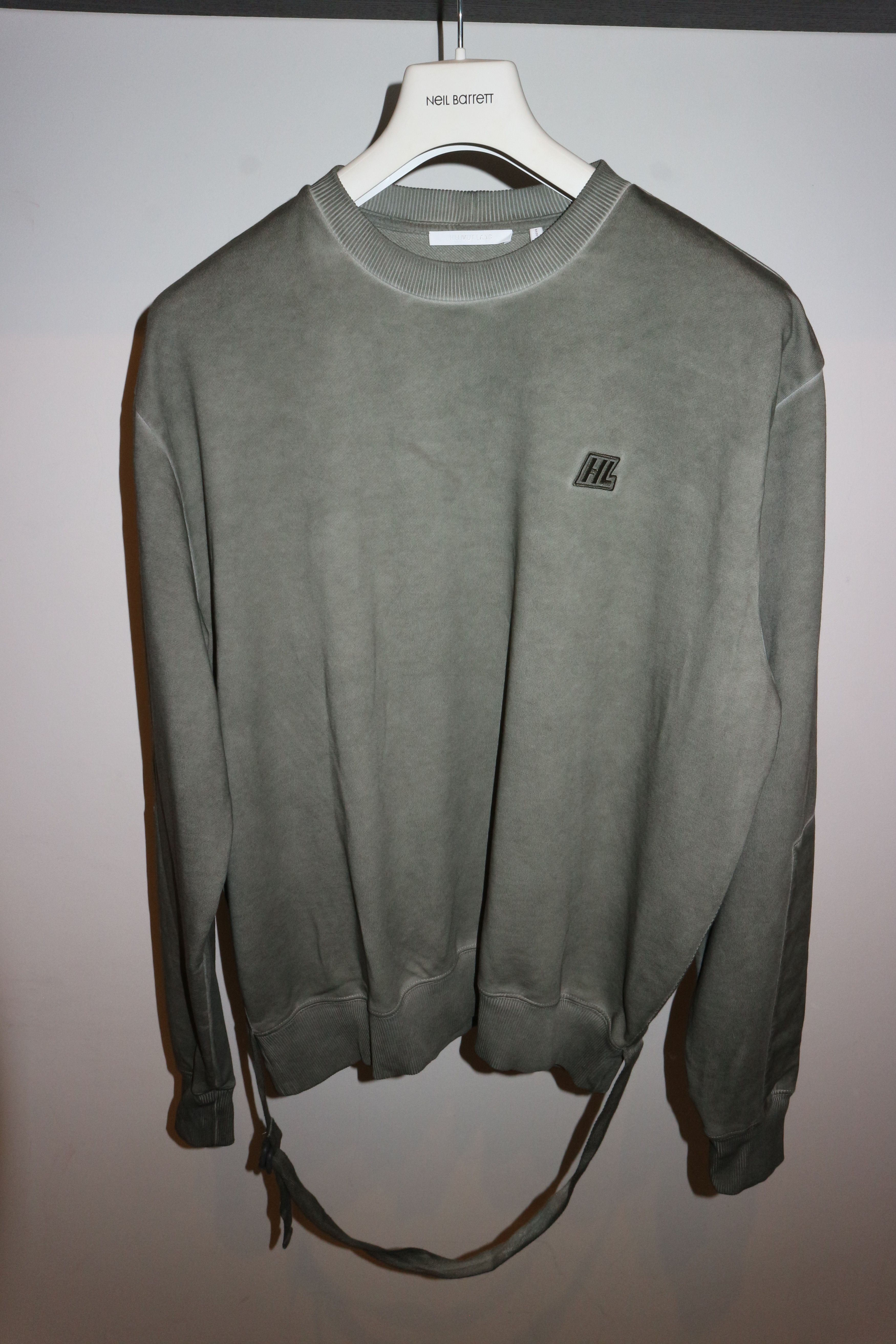 Helmut Lang Khaki military sweatshirt Size US S / EU 44-46 / 1 - 1 Thumbnail