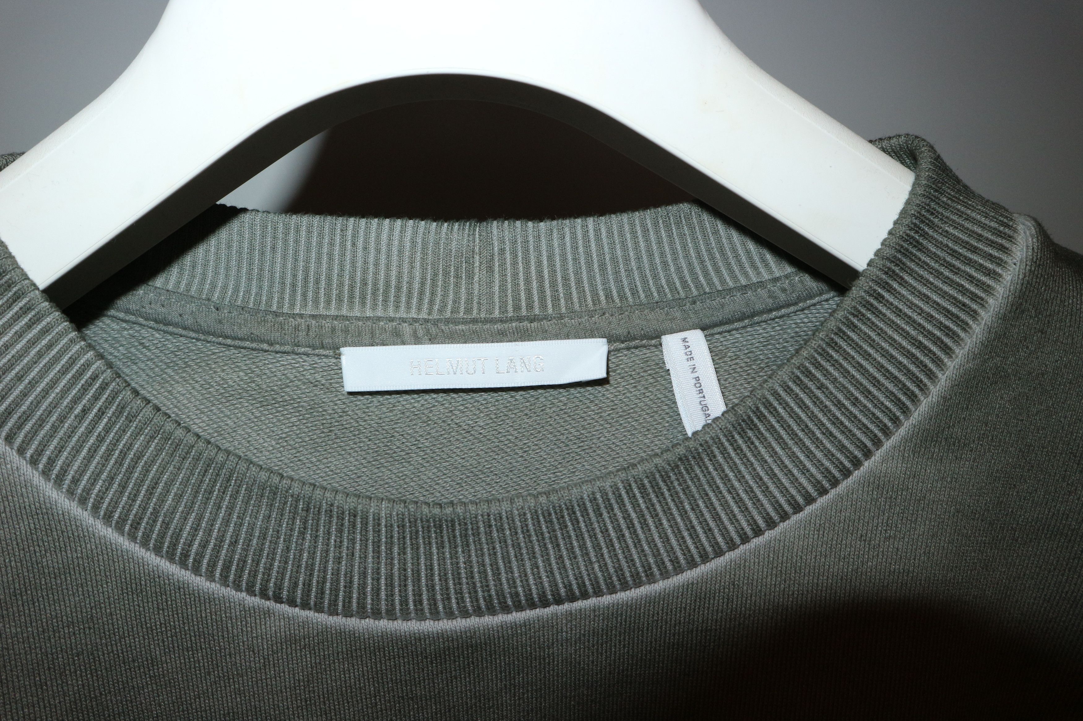 Helmut Lang Khaki military sweatshirt Size US S / EU 44-46 / 1 - 7 Thumbnail