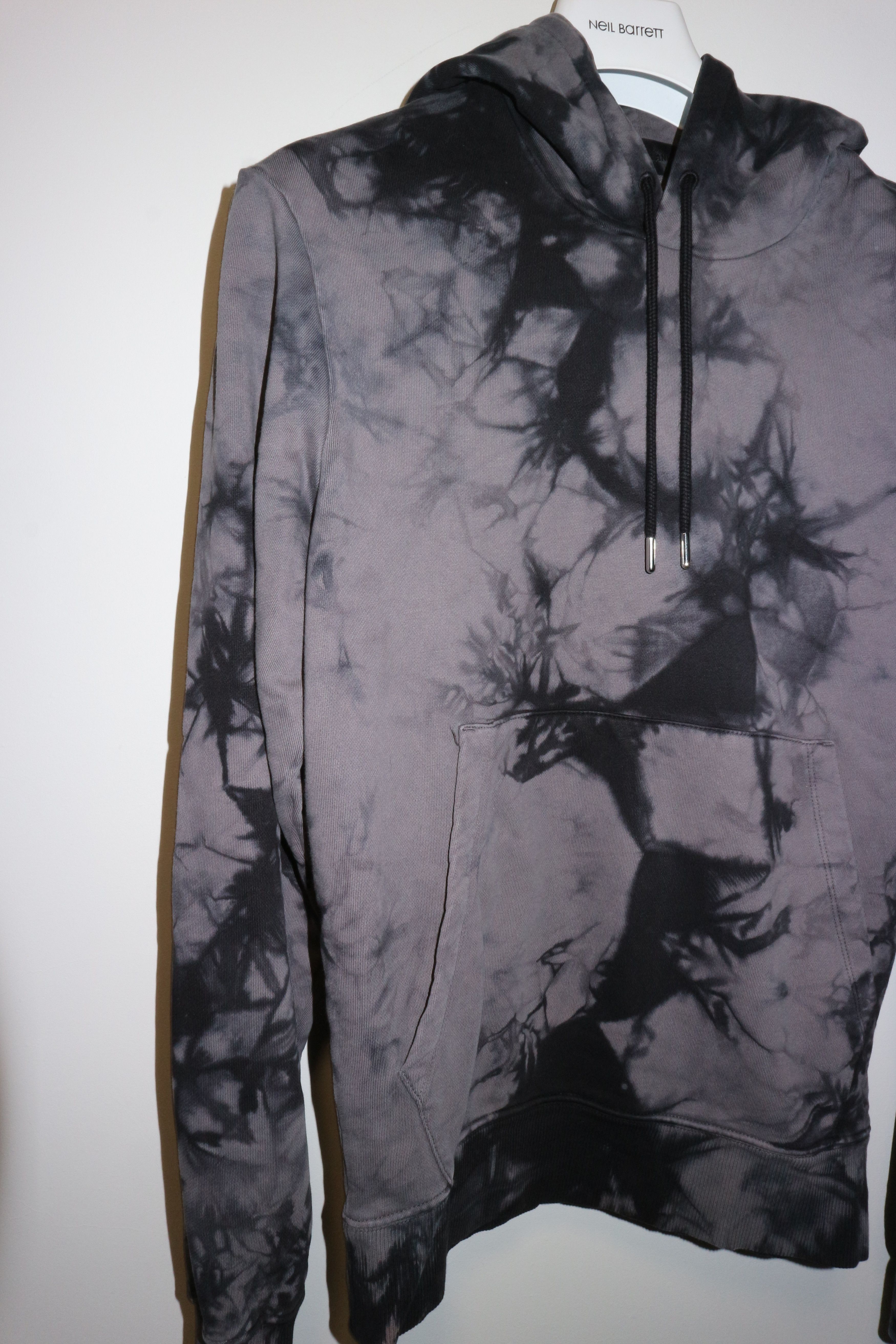 Helmut Lang Marble effect logo print hoodie Size US S / EU 44-46 / 1 - 5 Thumbnail