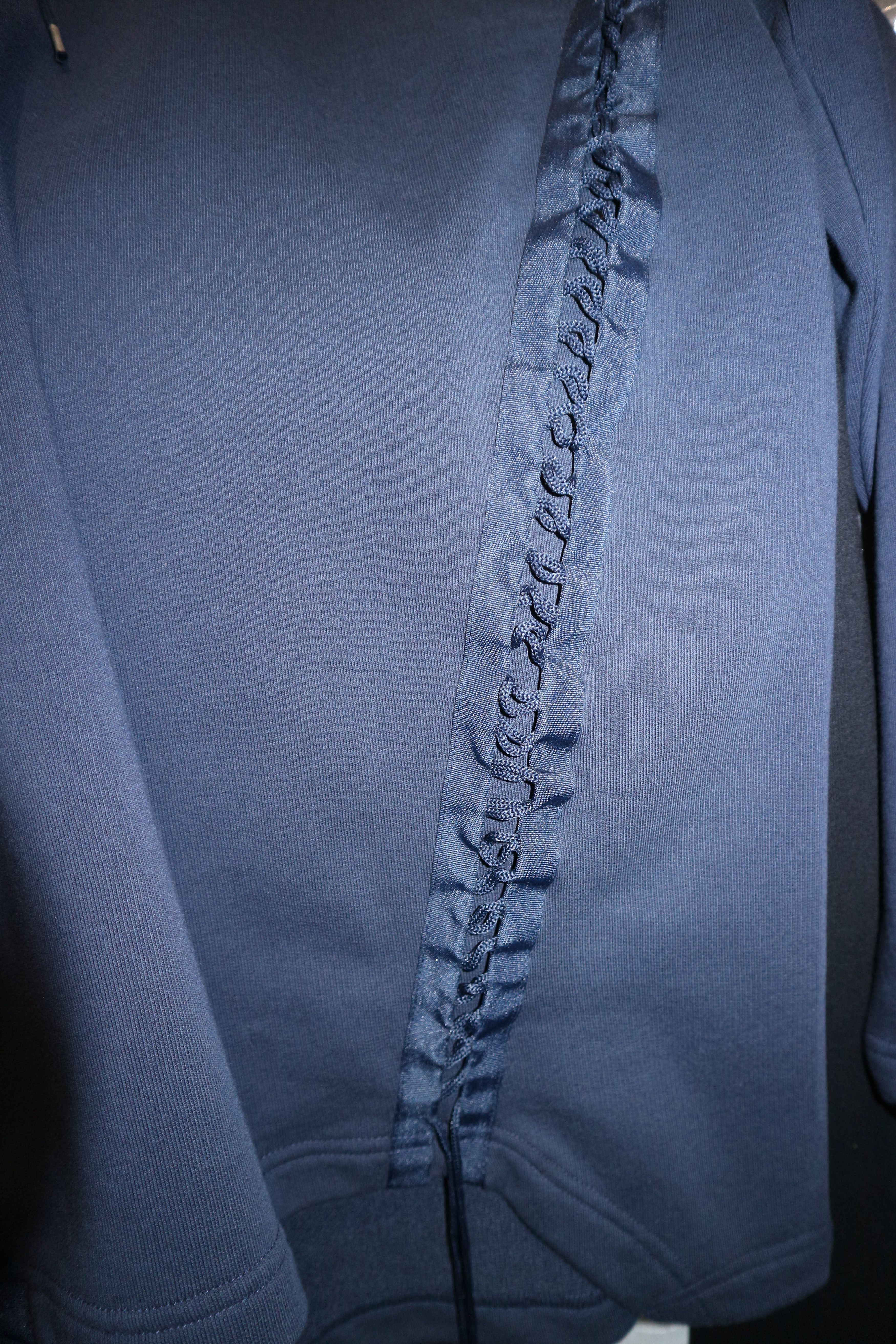 Helmut Lang Navy laced sweatshirt Size US S / EU 44-46 / 1 - 9 Thumbnail