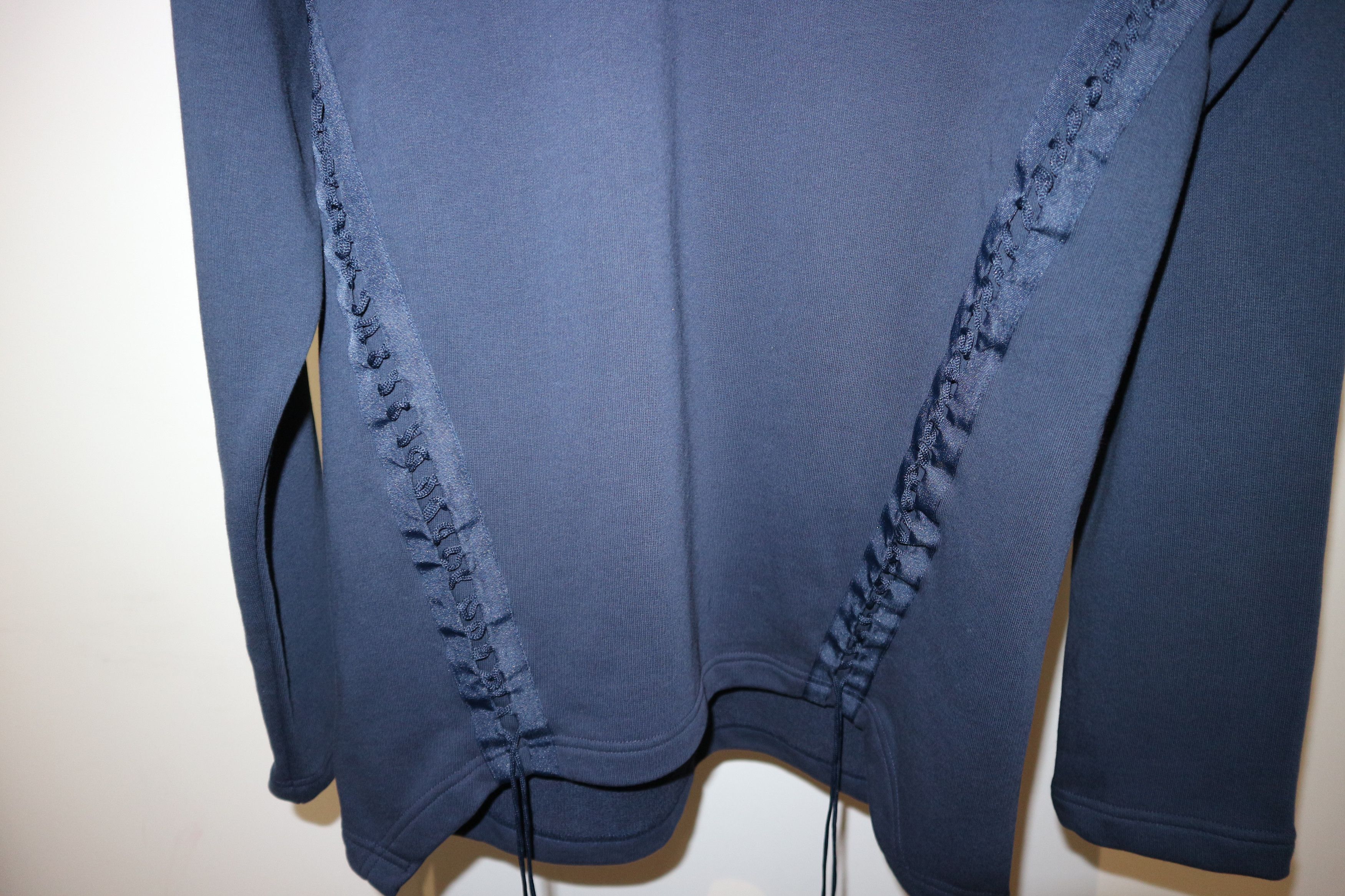 Helmut Lang Navy laced sweatshirt Size US S / EU 44-46 / 1 - 3 Thumbnail