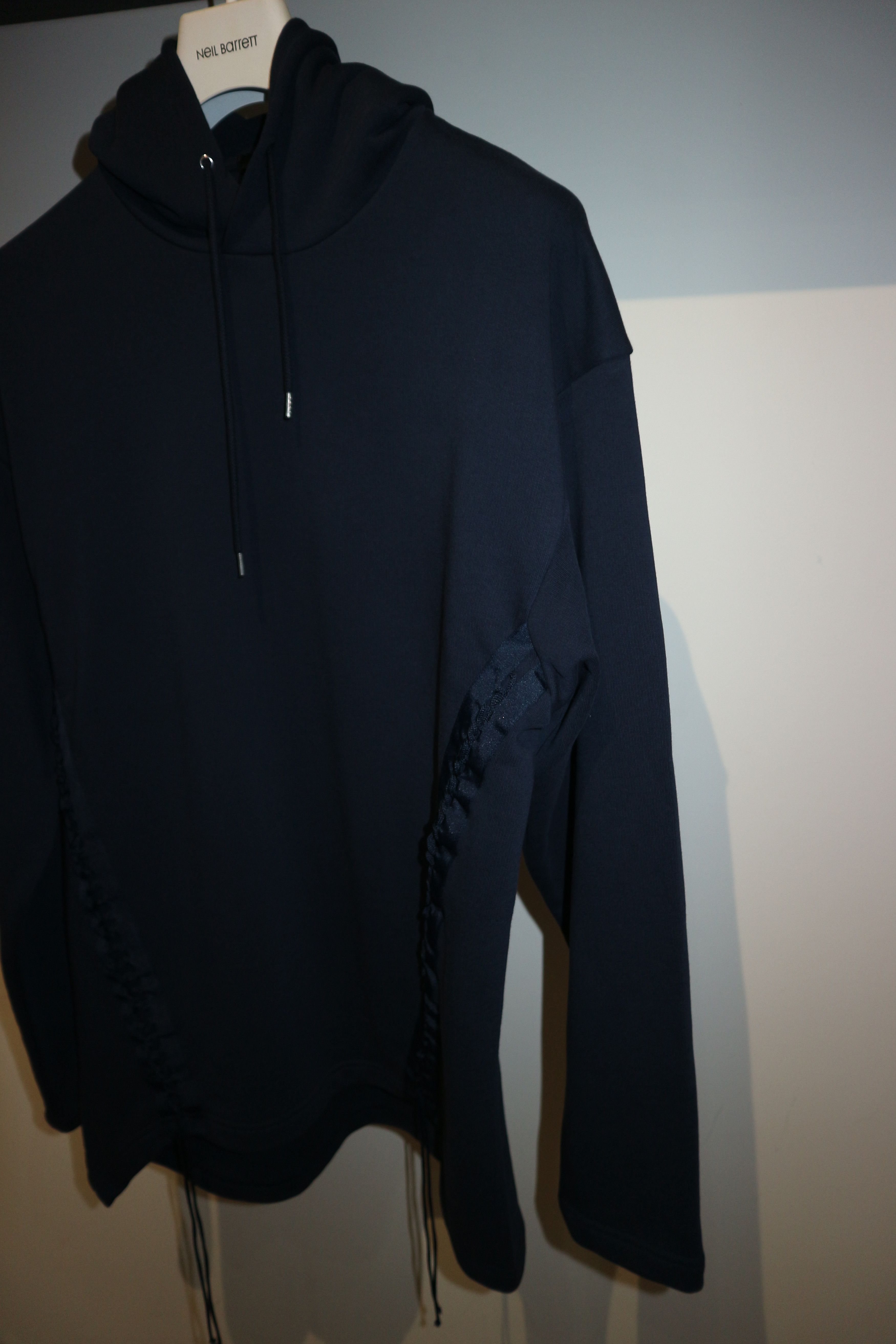 Helmut Lang Navy laced sweatshirt Size US S / EU 44-46 / 1 - 2 Thumbnail