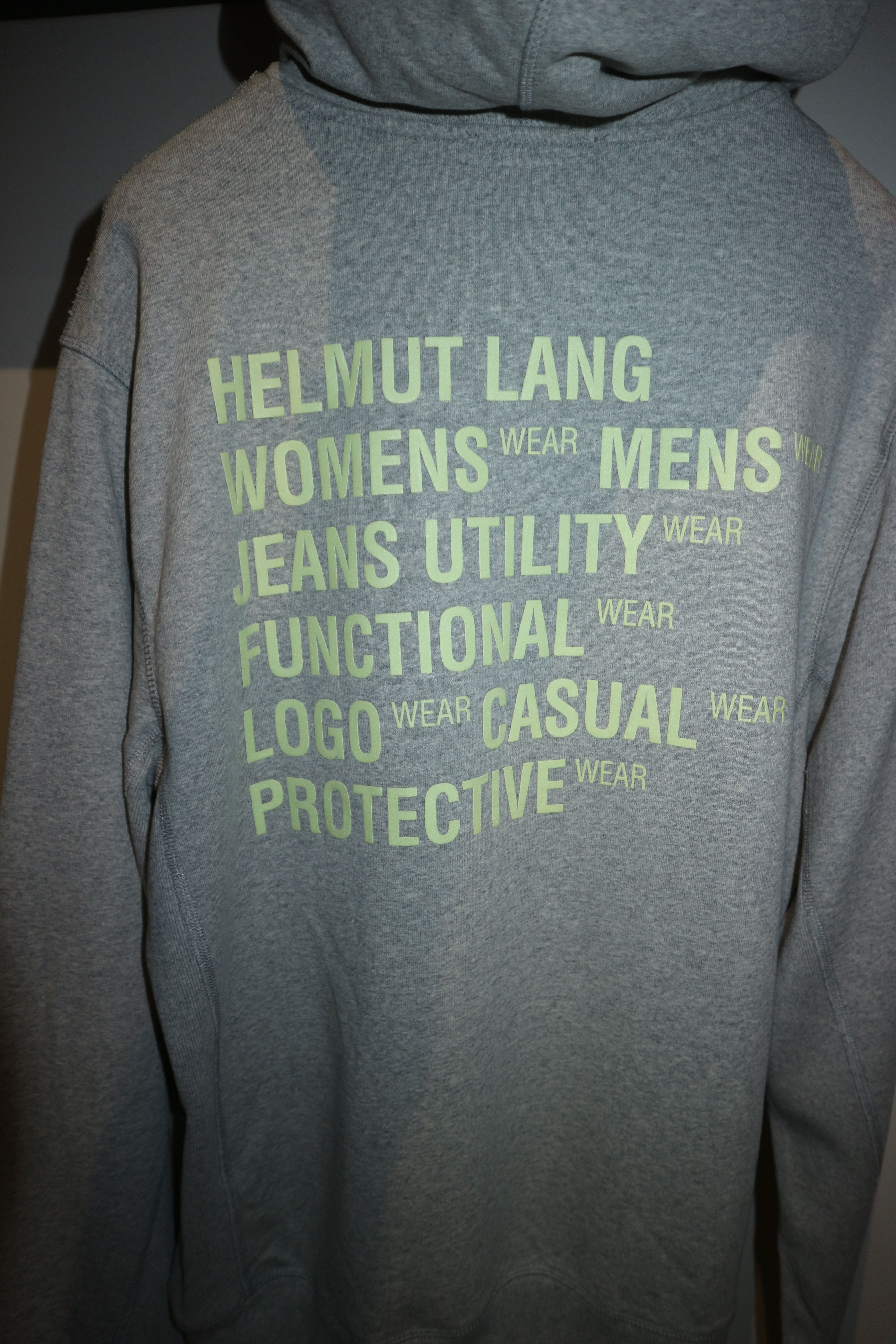 Helmut Lang glow in the dark logo hoodie Size US S / EU 44-46 / 1 - 8 Thumbnail