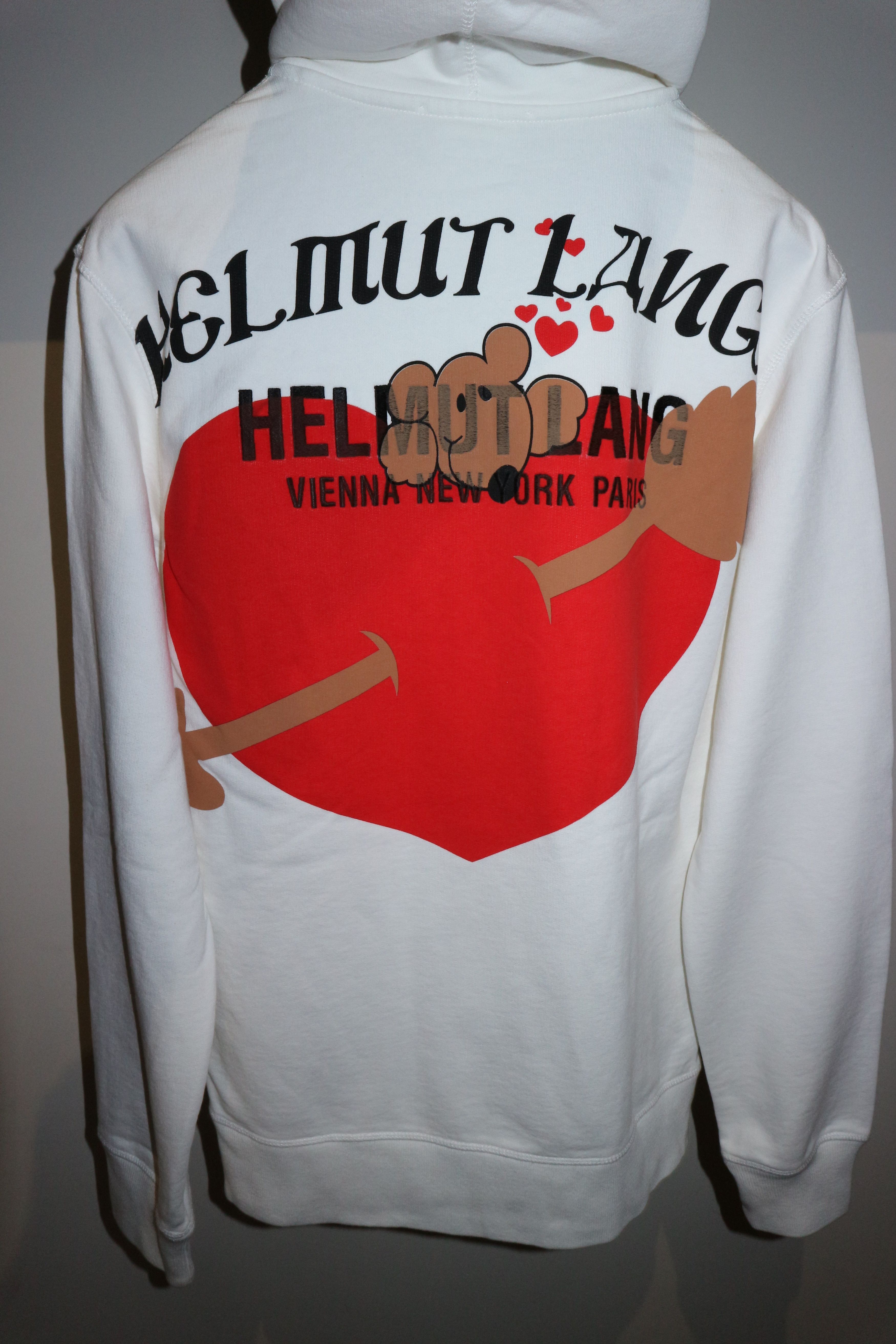Helmut Lang Teddy bear valentine hpoodie Size US S / EU 44-46 / 1 - 10 Thumbnail