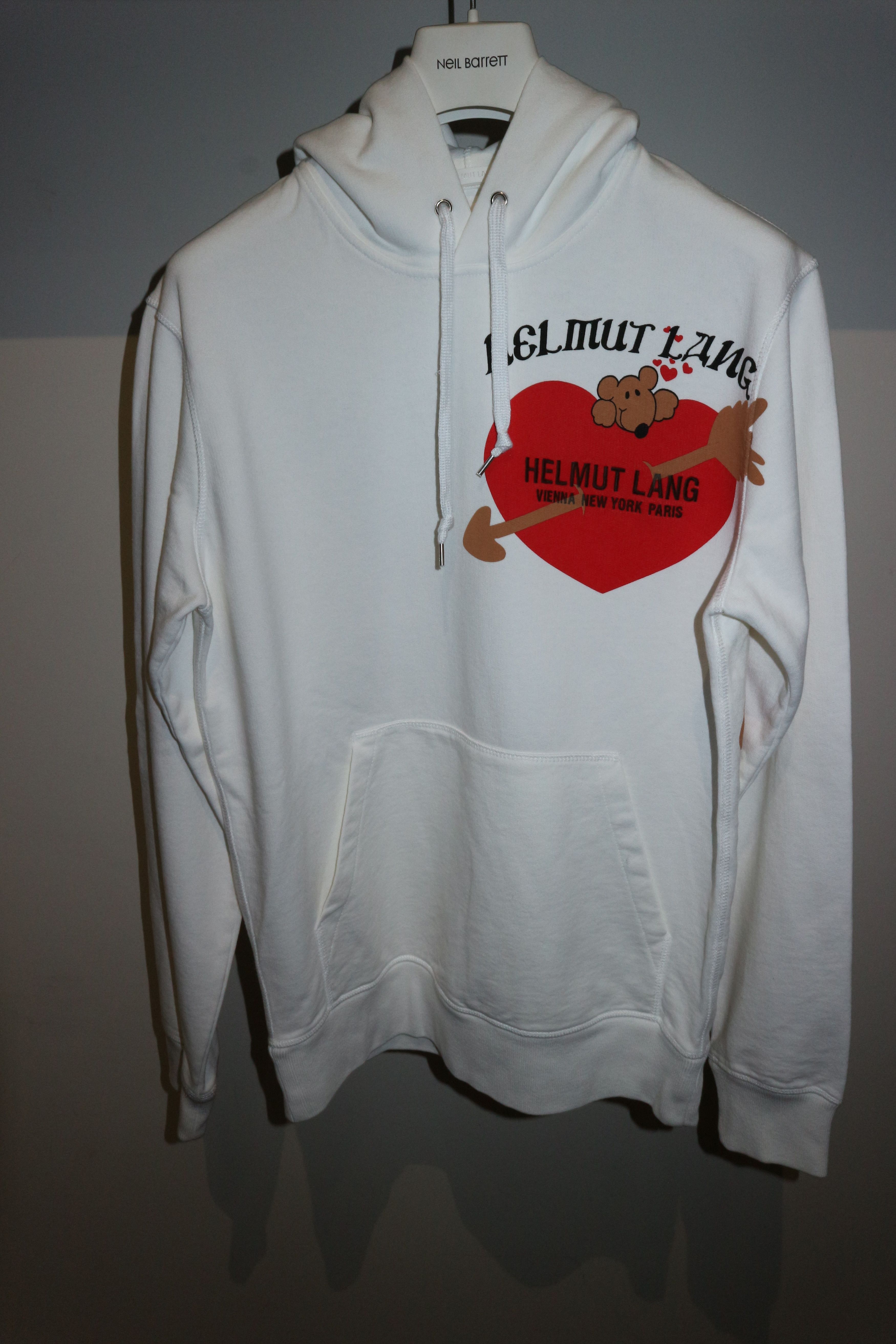Helmut Lang Teddy bear valentine hpoodie Size US S / EU 44-46 / 1 - 1 Thumbnail