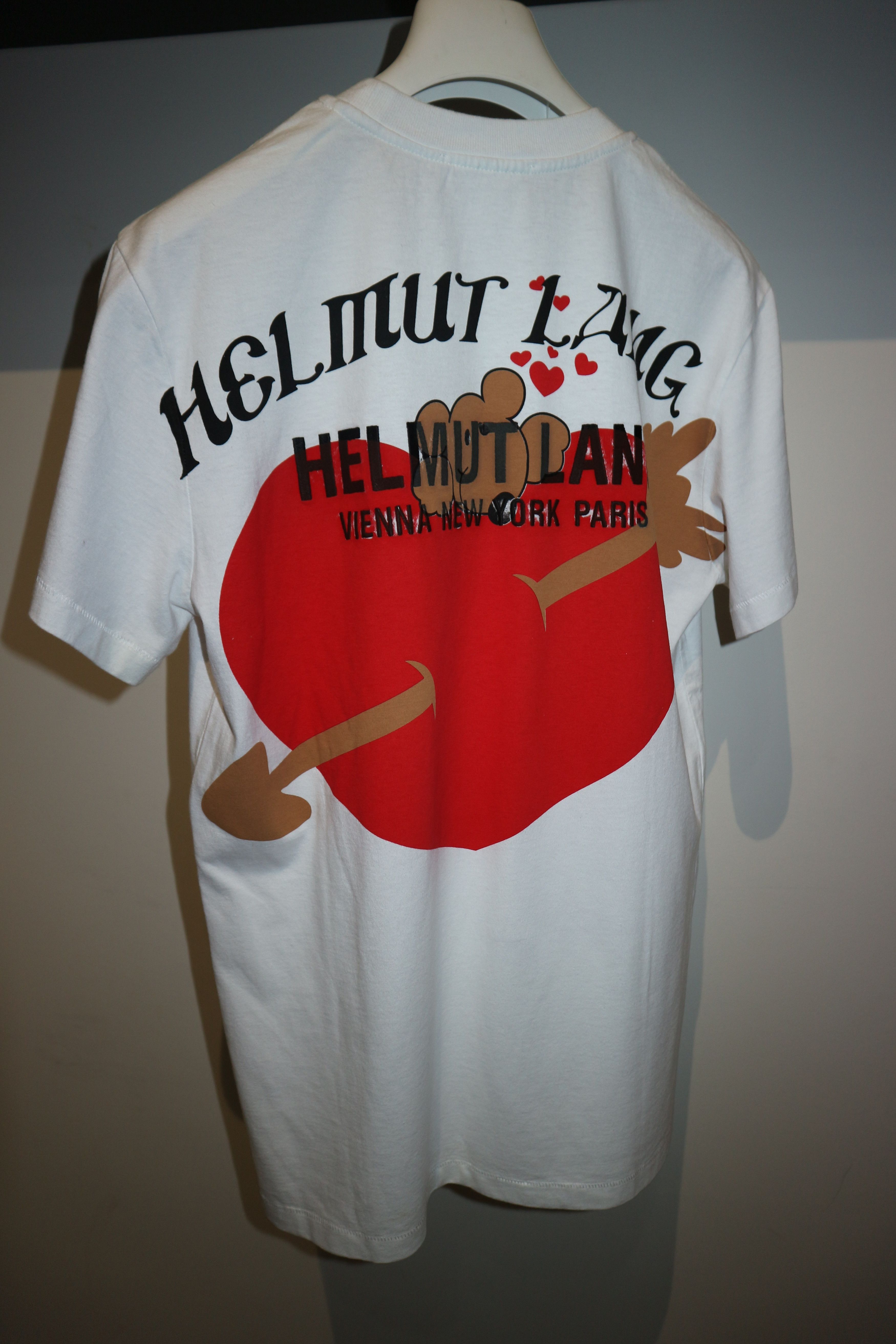 Helmut Lang teddy bear valentine t-shirt Size US S / EU 44-46 / 1 - 11 Thumbnail