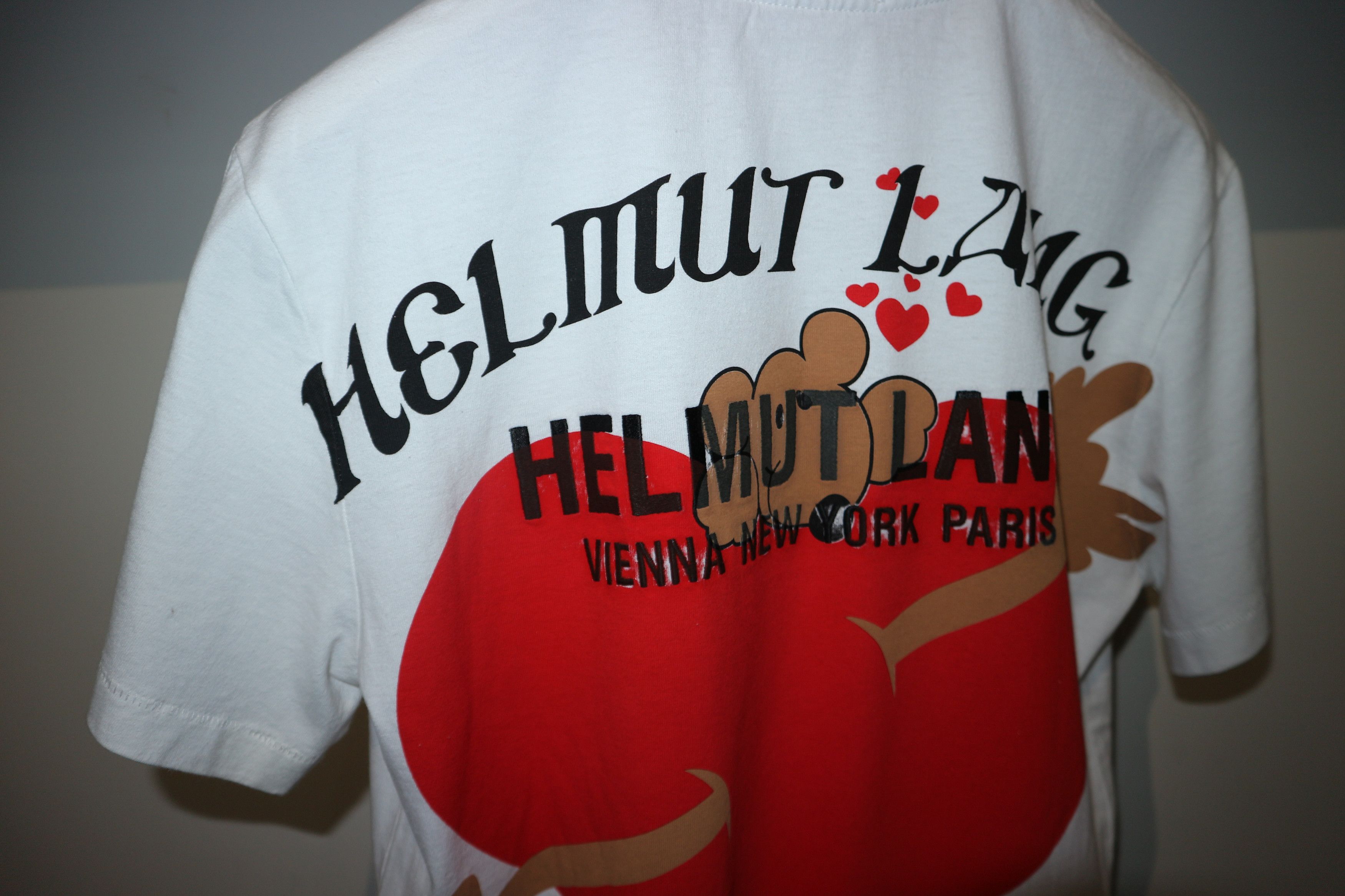 Helmut Lang teddy bear valentine t-shirt Size US S / EU 44-46 / 1 - 7 Thumbnail